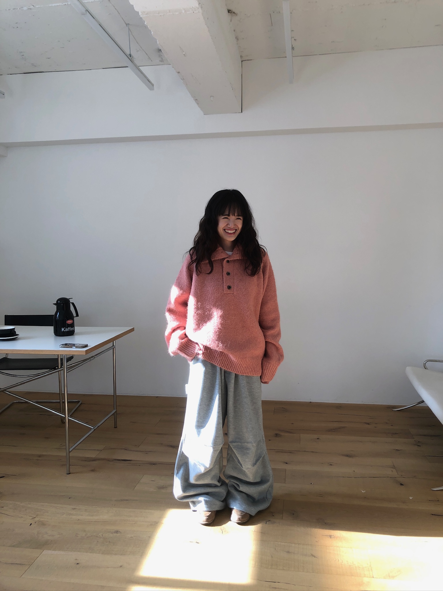 層疊口袋 降落傘 空氣棉 寬版棉褲 - 4C16