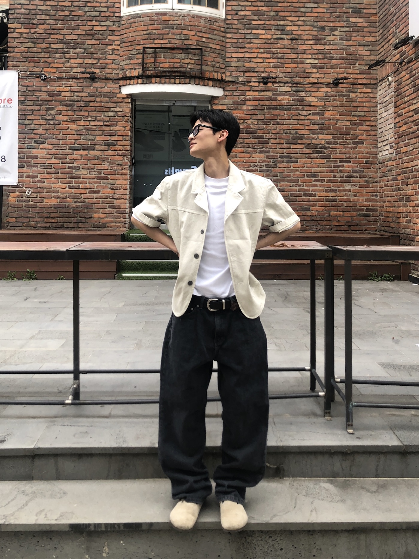 Carry Over 上流巴黎 手工刺繡 牛仔 直筒微寬褲 - 3C19