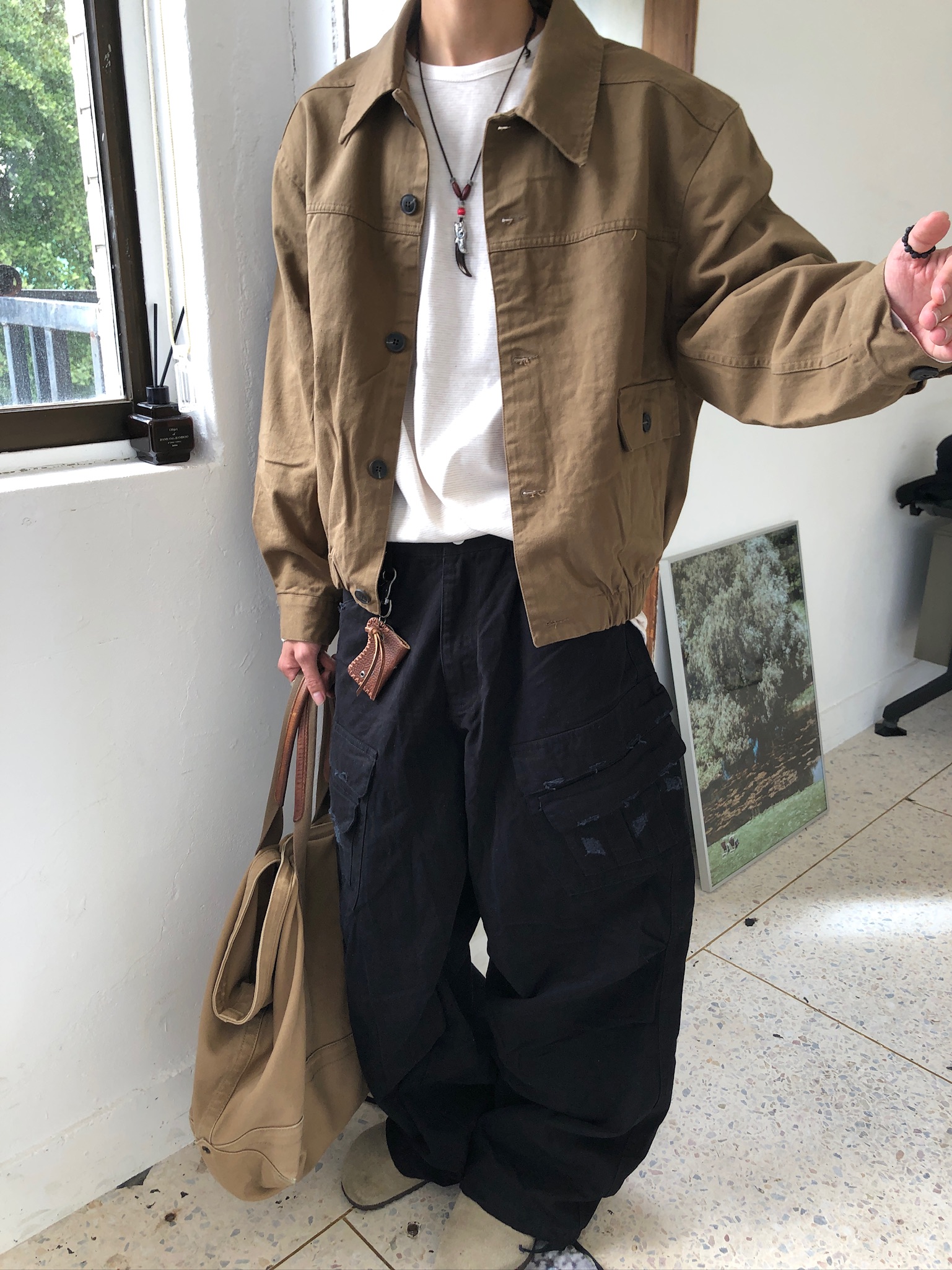 歐美休閒 高級系列 顯肩寬 短版 夾克 - 2C11