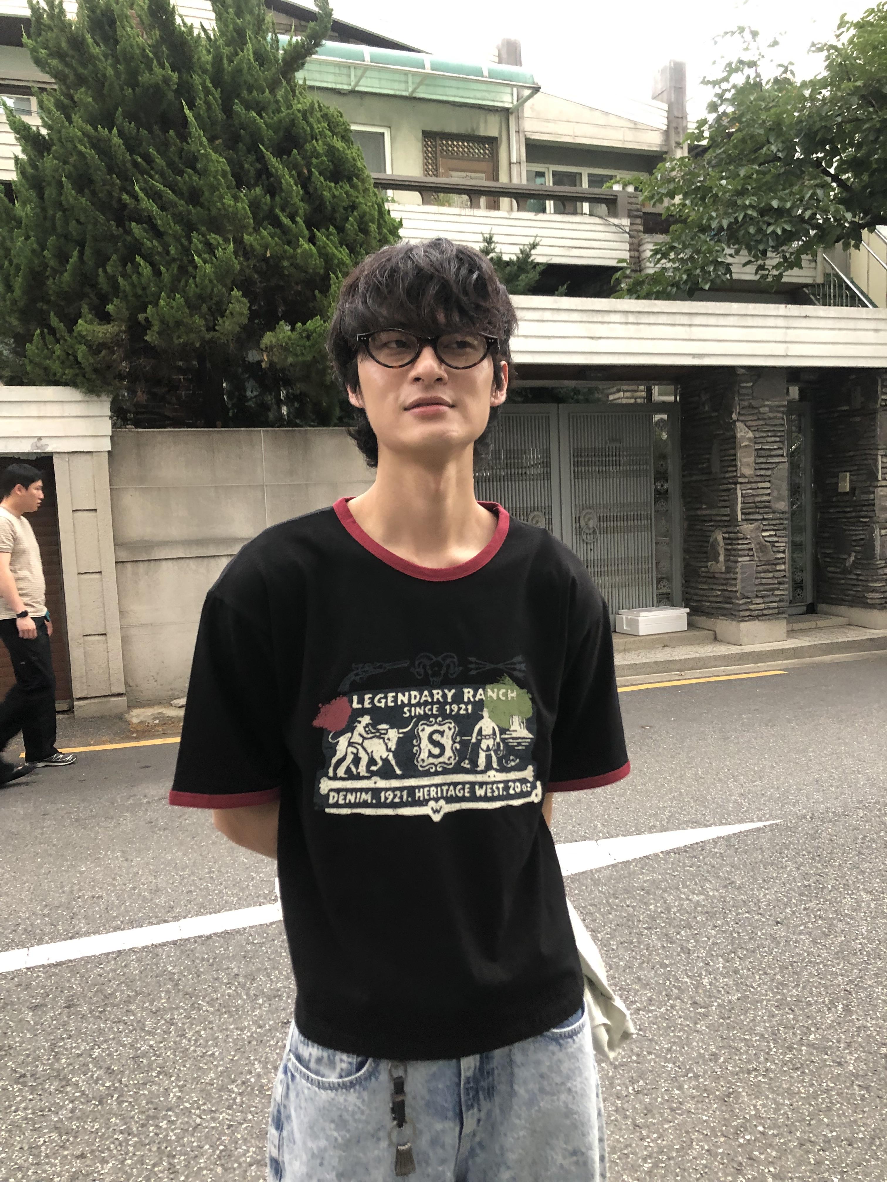 西部牛仔 復古王者 配色細節 短版 短袖 - 3C3