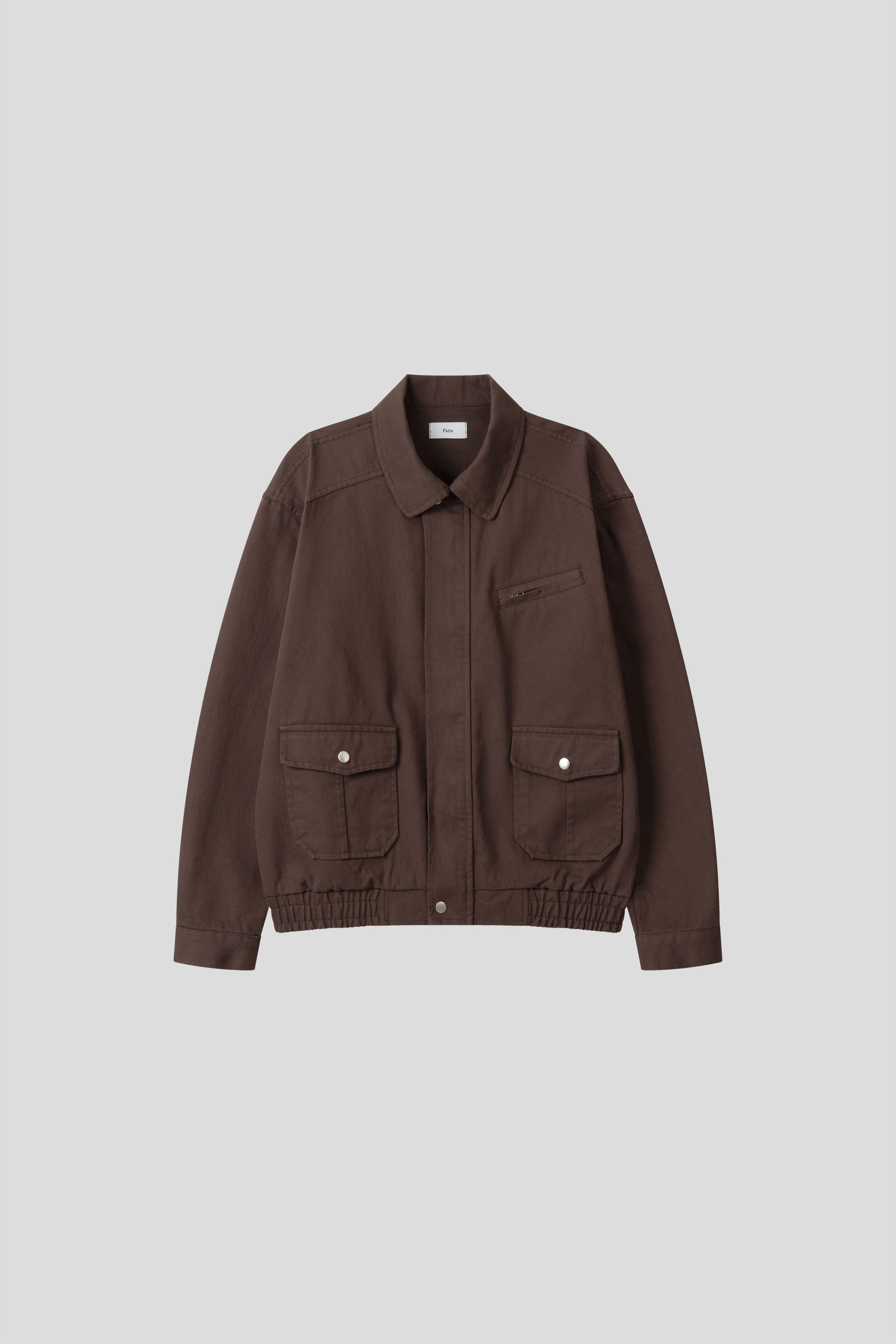 歐美經典款 雙口袋 微短版 牛津夾克 - 3C23