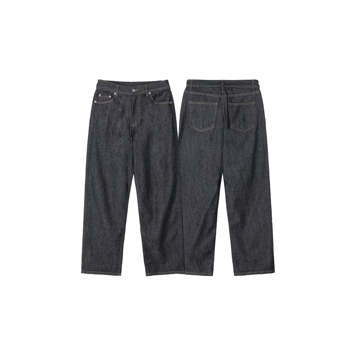 歐美 高街經典 修身直筒 牛仔褲 (set - up) - 1C20