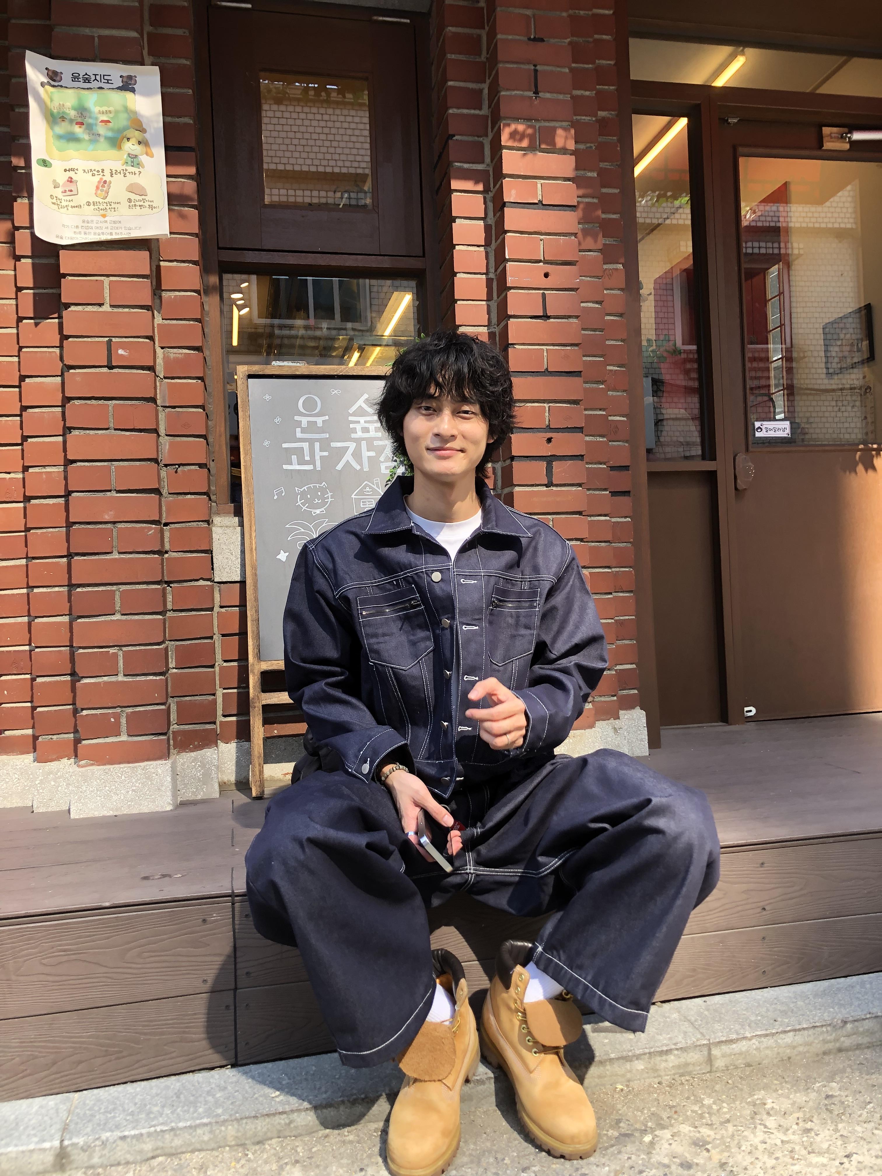 美式街頭 獨特縫線 牛仔套裝 短版 外套 - 2C4