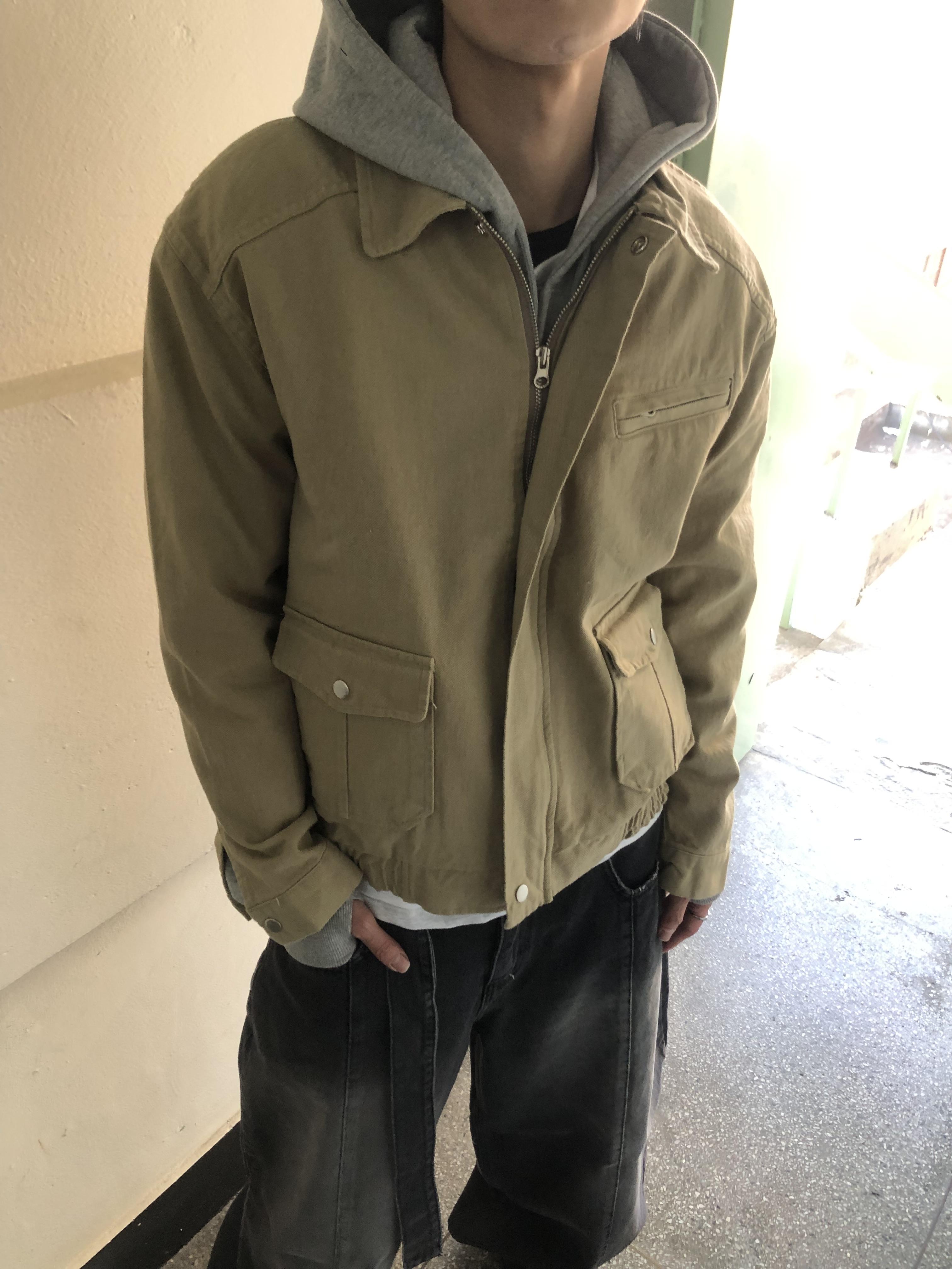 歐美經典款 雙口袋 微短版 牛津夾克 - 3C9