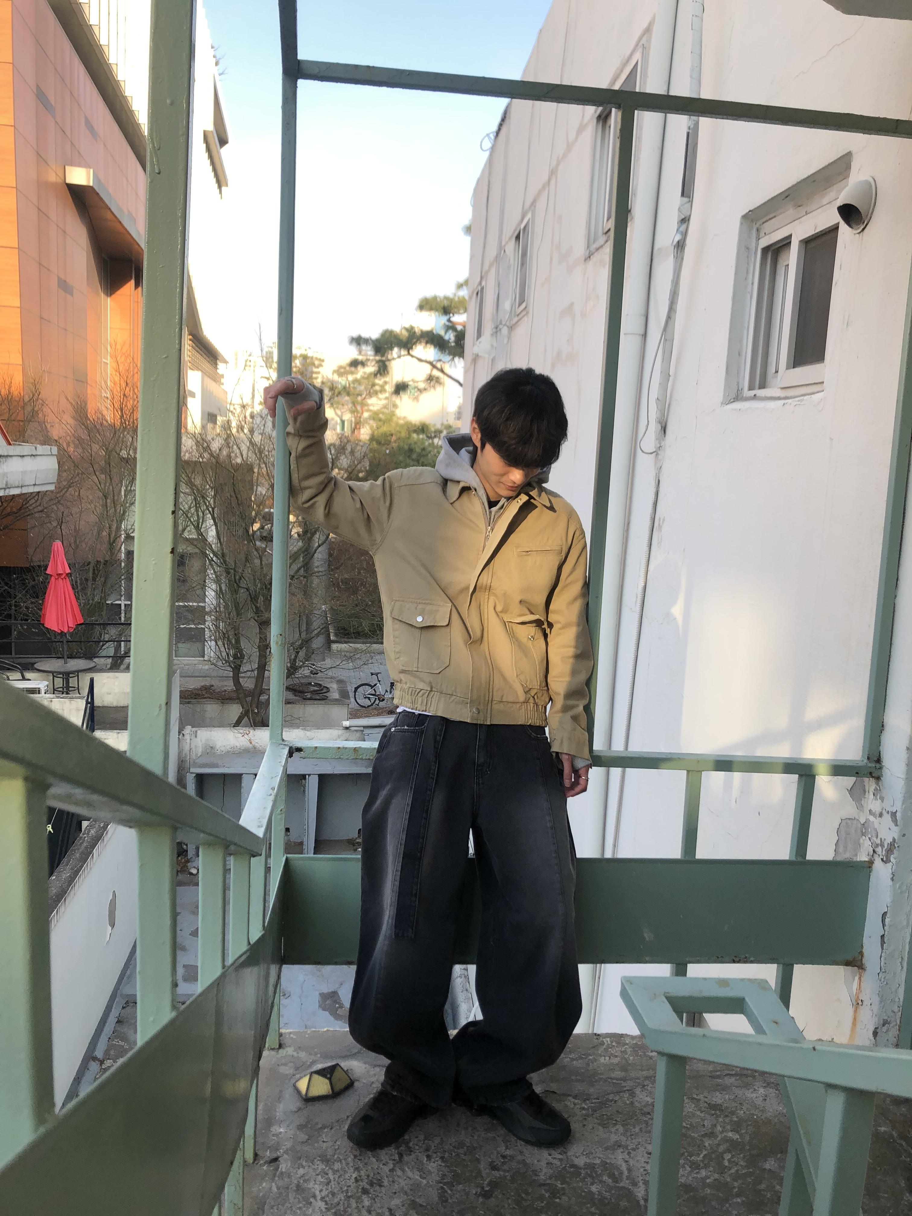 歐美經典款 雙口袋 微短版 牛津夾克 - 3C18