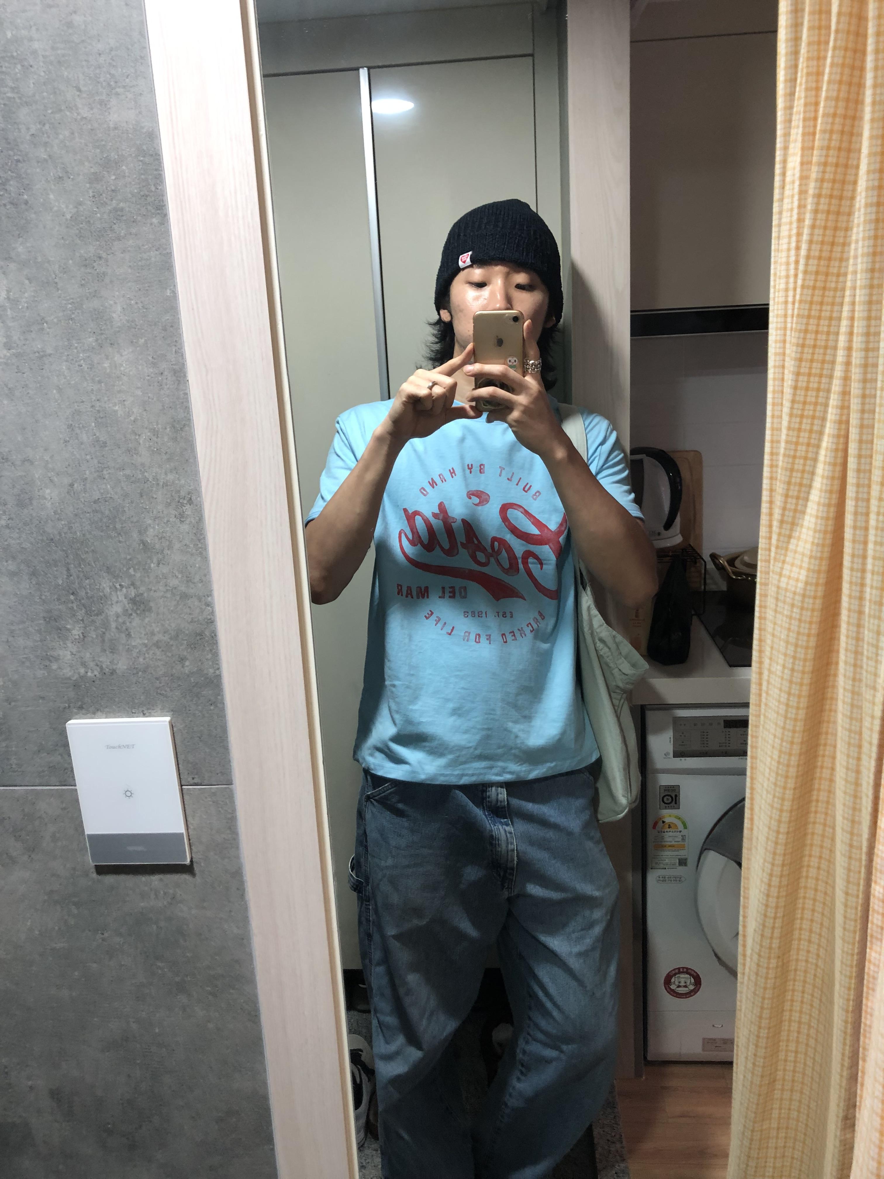 Costa 可愛街頭 印刷設計 寬版 短袖 上衣 - 3C13