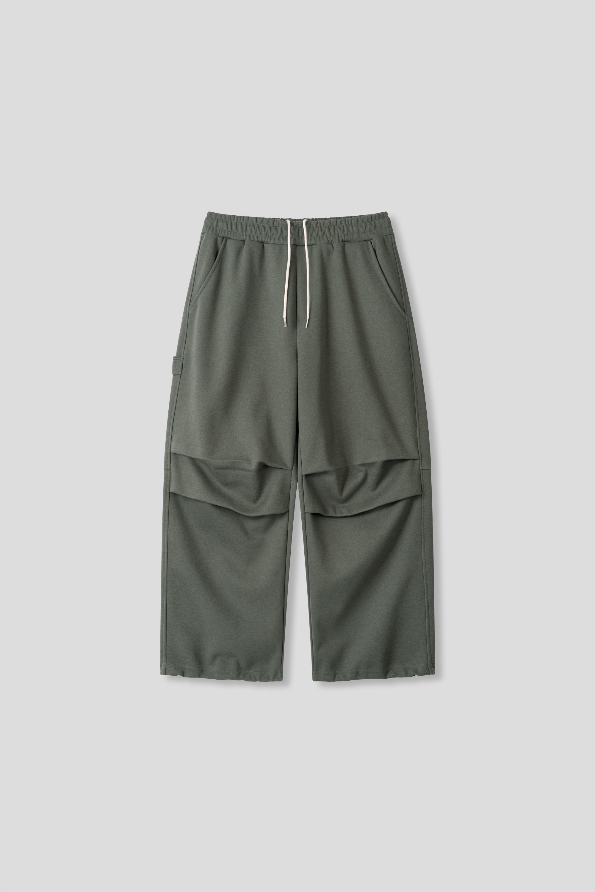 層疊口袋 降落傘 空氣棉 寬版棉褲 - 4C19