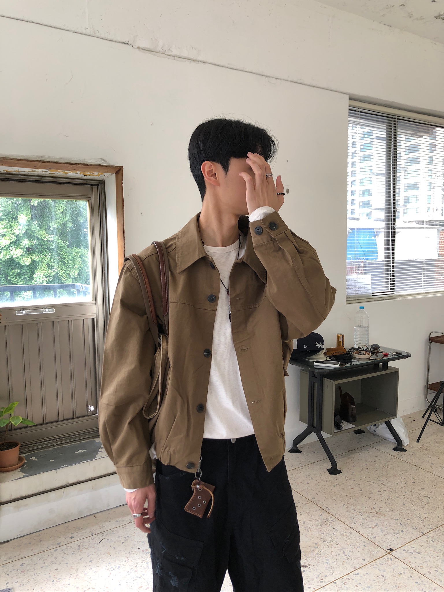 歐美休閒 高級系列 顯肩寬 短版 夾克 - 2C14