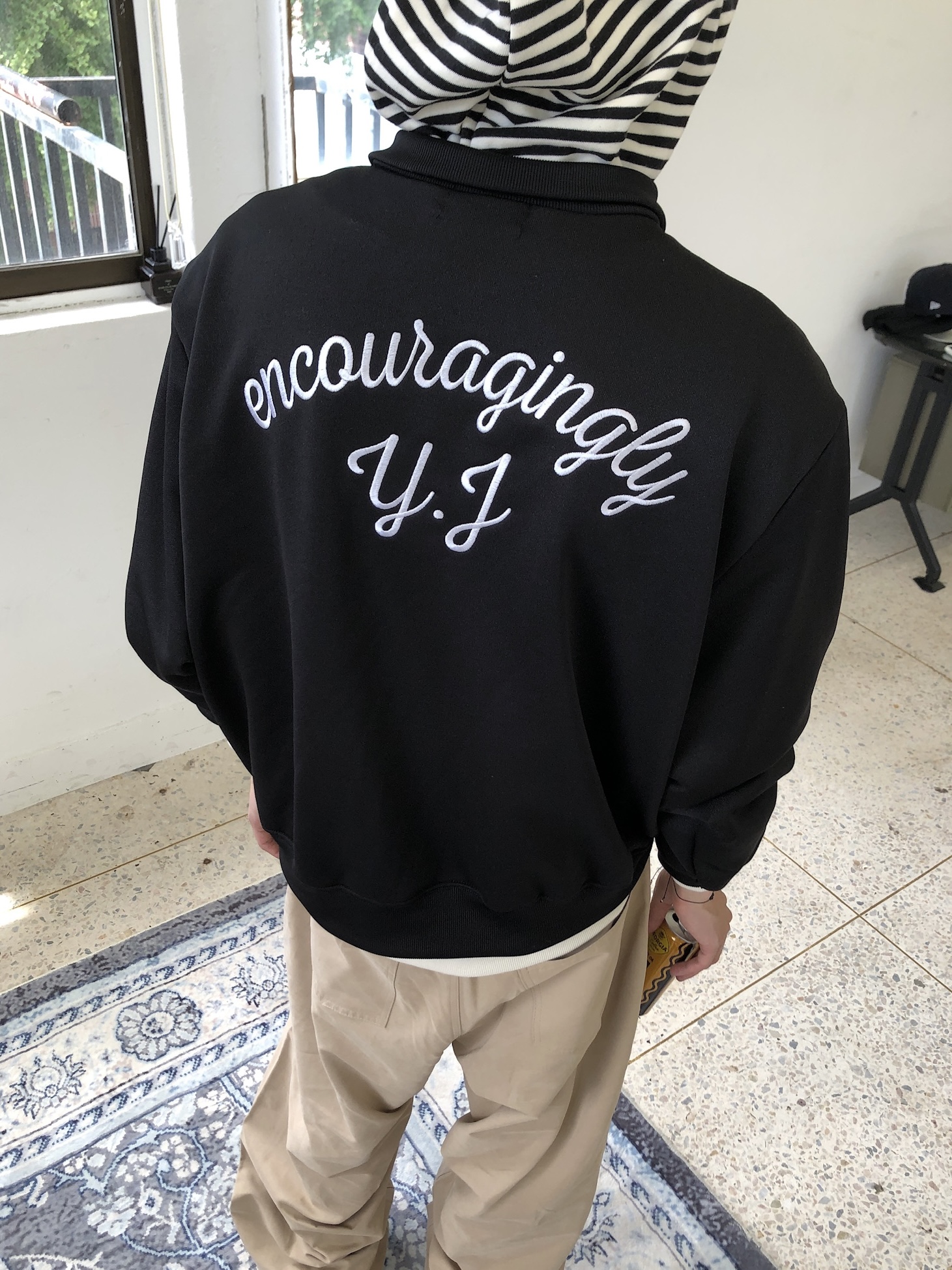 藝術殿堂 高級刺繡 運動街頭 短版 外套 - 3C20