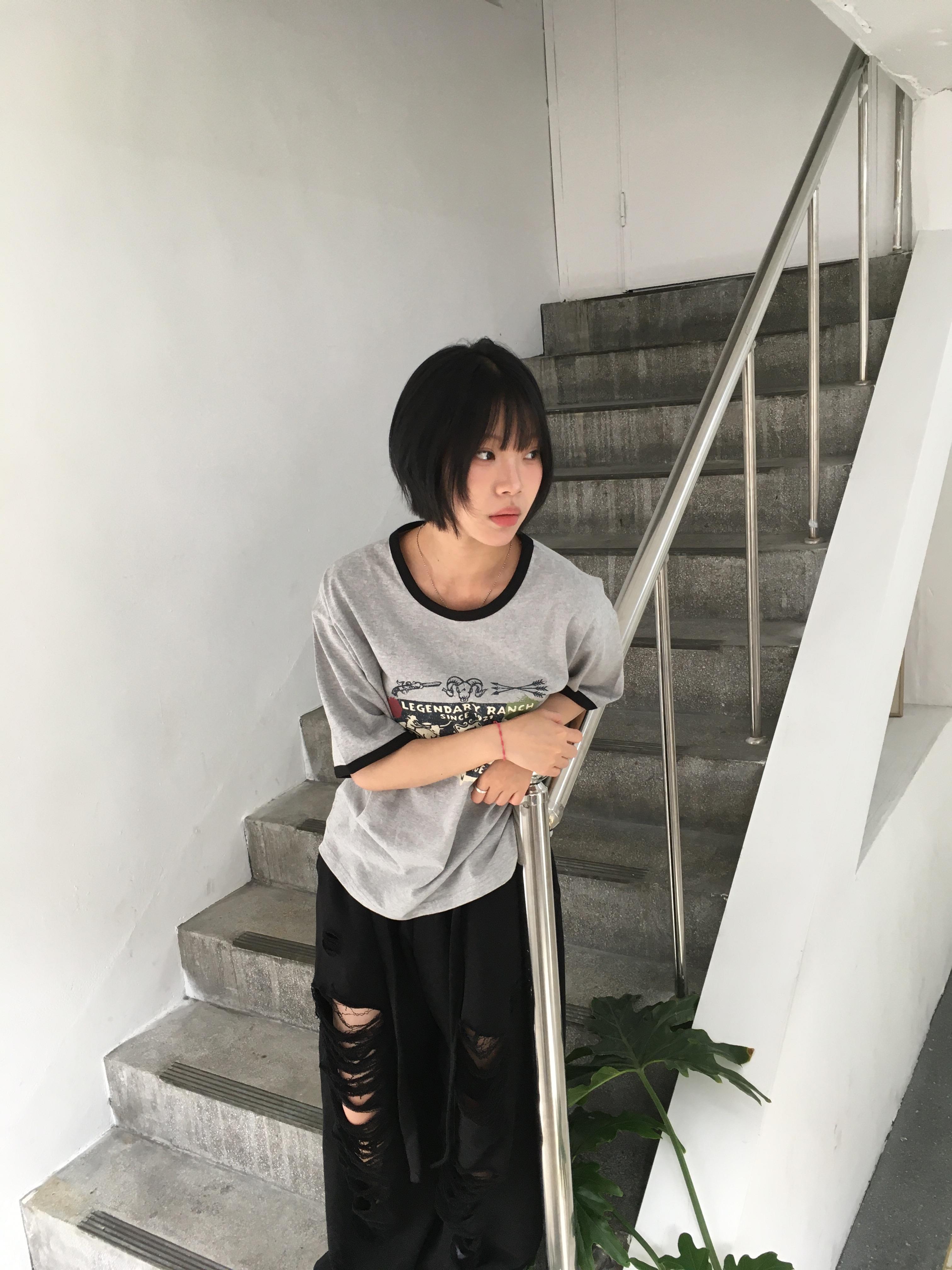 西部牛仔 復古王者 配色細節 短版 短袖 - 3C10