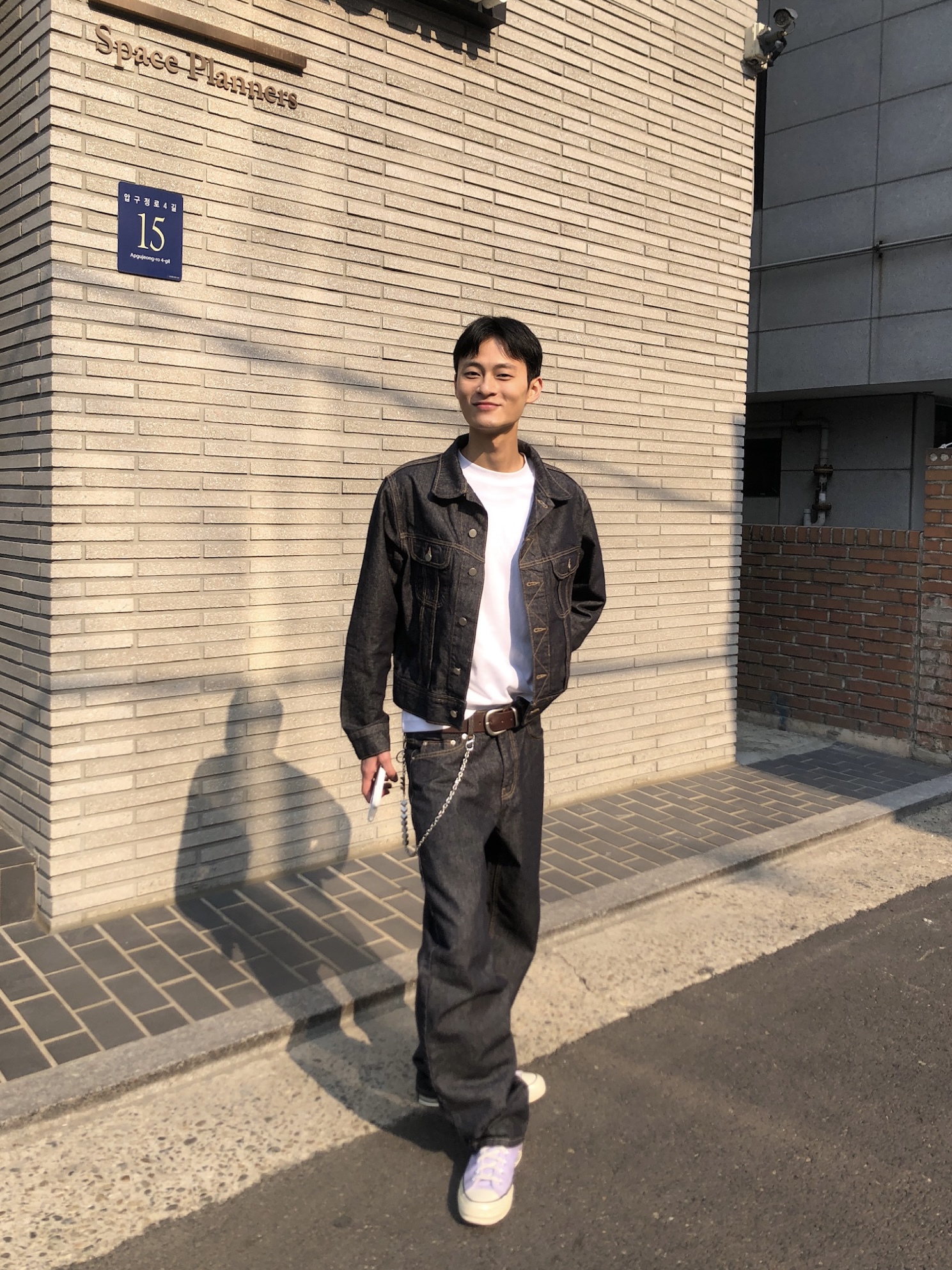 歐美 高街經典 修身直筒 牛仔褲 (set - up) - 1C15