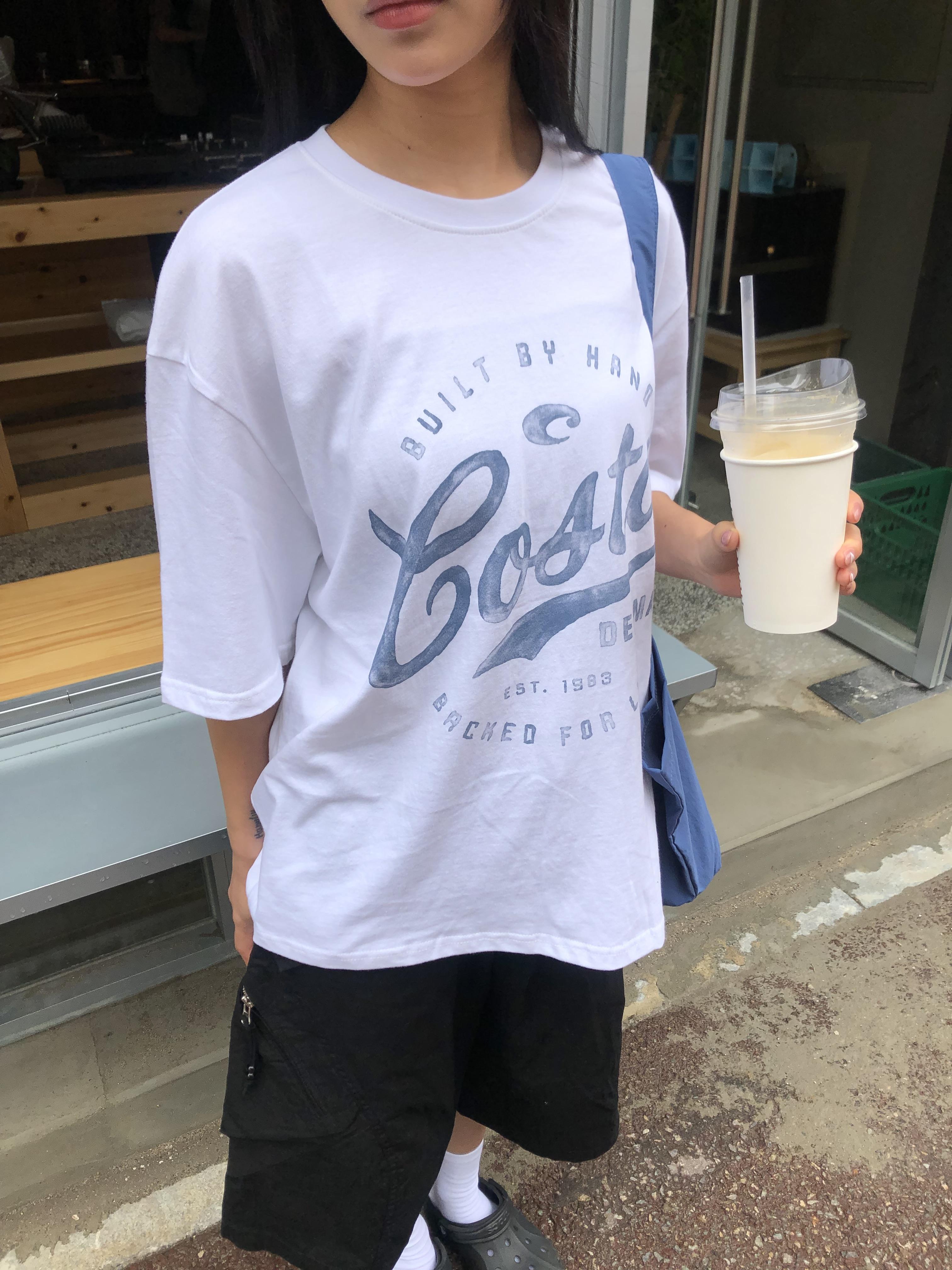 Costa 可愛街頭 印刷設計 寬版 短袖 上衣 - 3C8