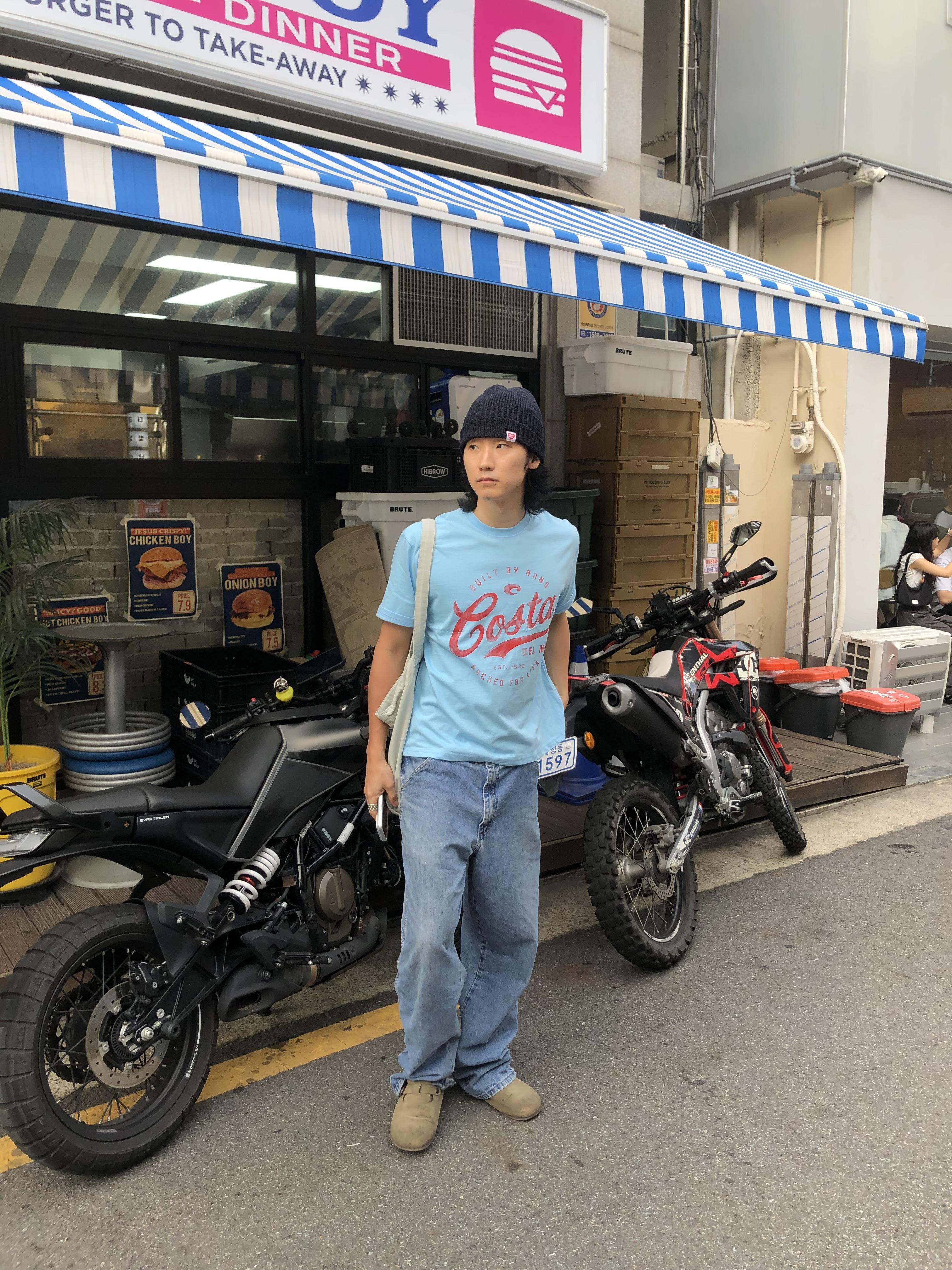 Costa 可愛街頭 印刷設計 寬版 短袖 上衣 - 3C9