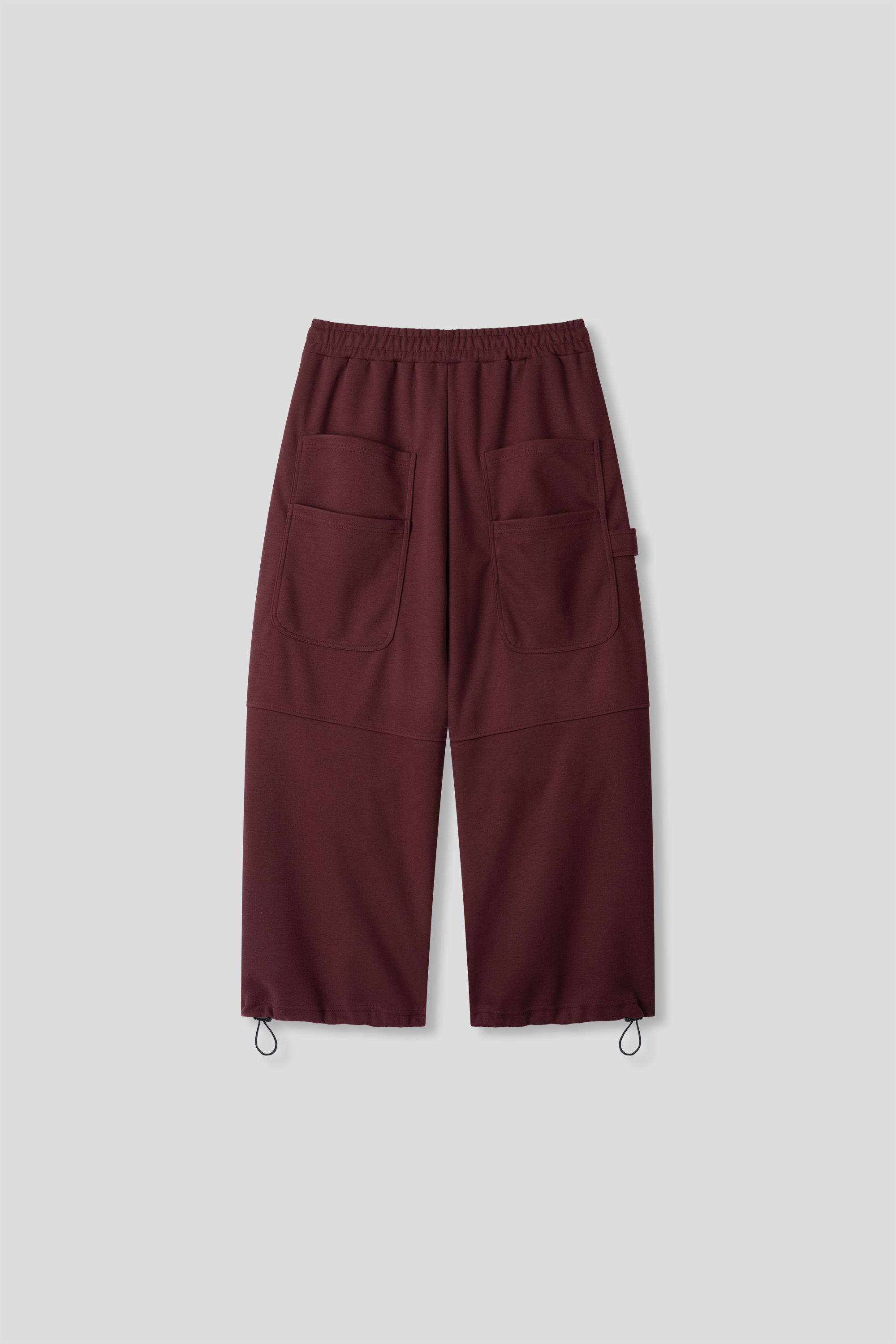 層疊口袋 降落傘 空氣棉 寬版棉褲 - 4C23