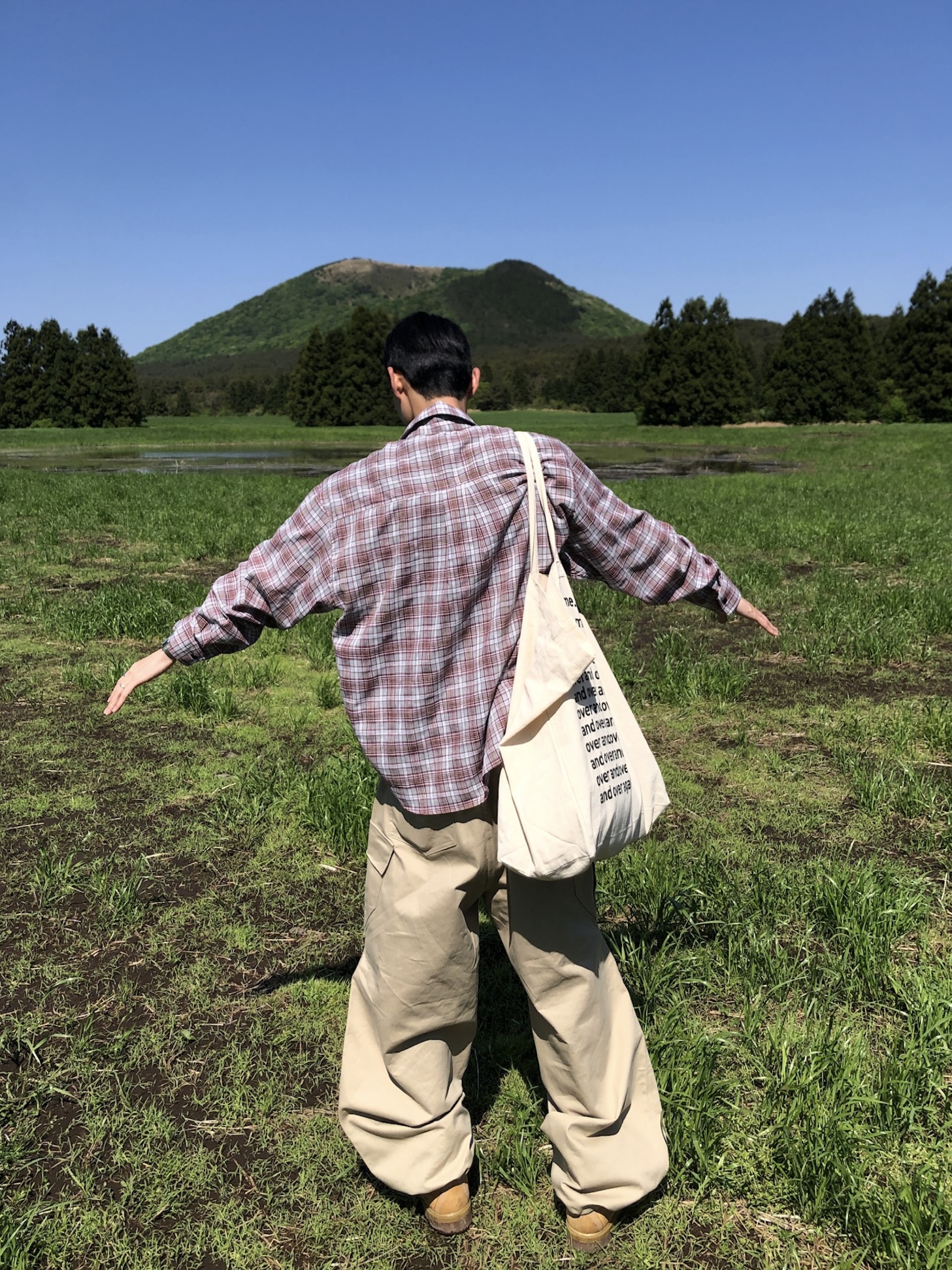 文藝浪漫派 夏季輕薄 撞色格紋 寬鬆襯衫 - 3C16