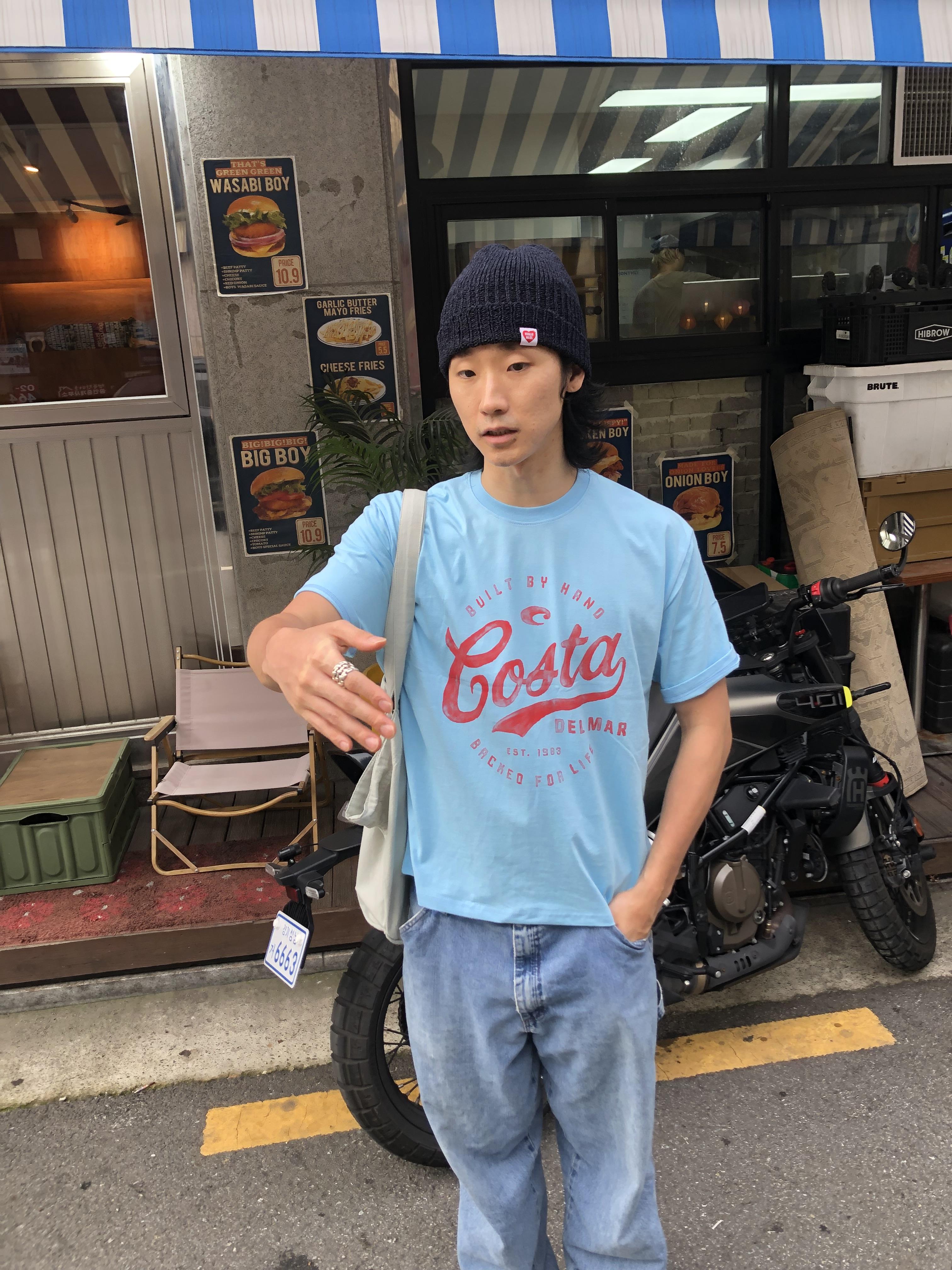 Costa 可愛街頭 印刷設計 寬版 短袖 上衣 - 3C15