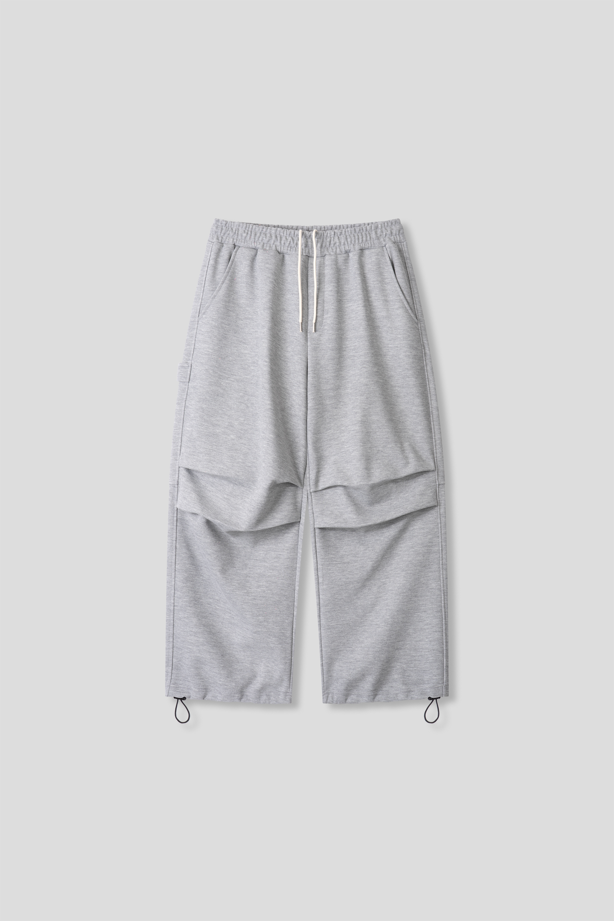 層疊口袋 降落傘 空氣棉 寬版棉褲 - 4C21