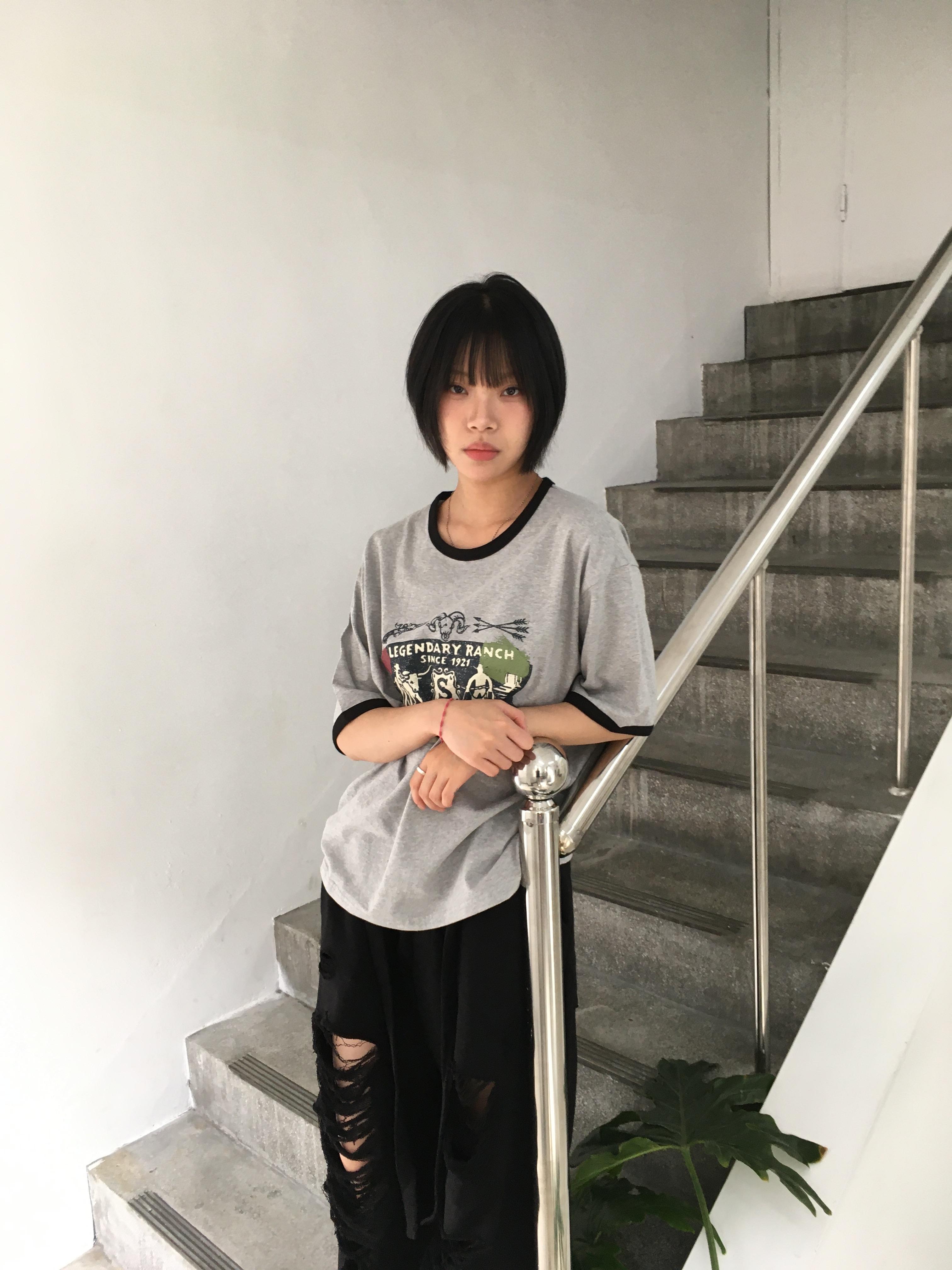 西部牛仔 復古王者 配色細節 短版 短袖 - 3C16