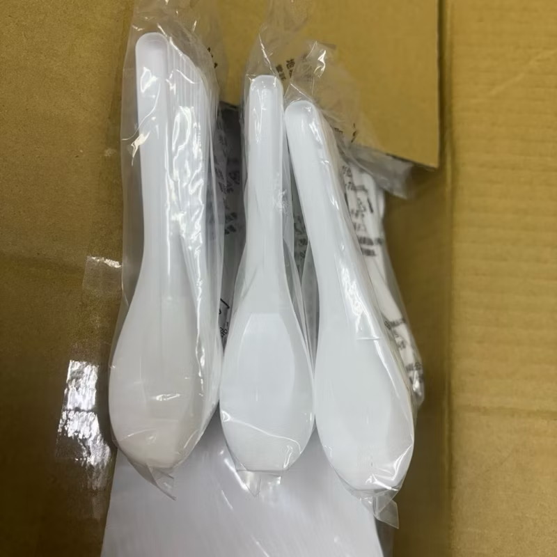 白色-PP平口湯匙(1包50支)