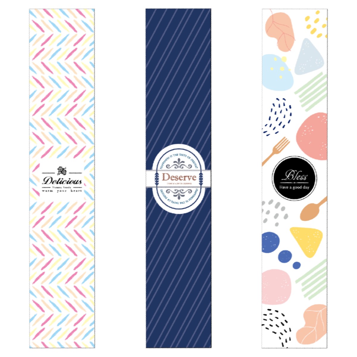 輕食盒腰封貼紙