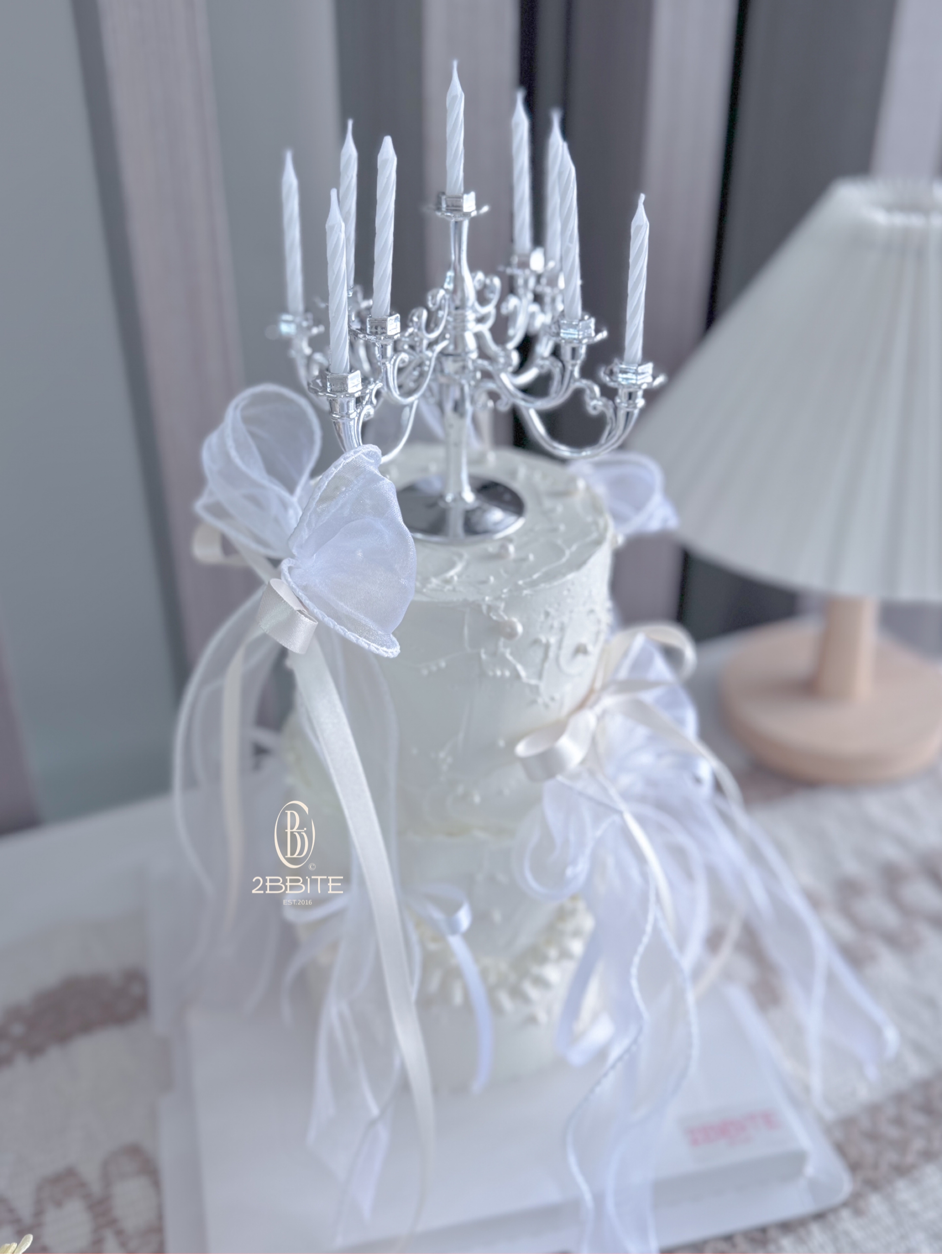 「雙層系列」燭台蝴蝶結