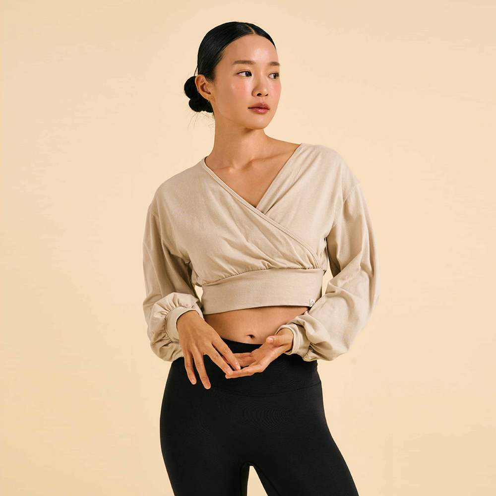 【熱銷】Dhyani 回歸基本長袖罩衫 奶茶色 CON085BEG