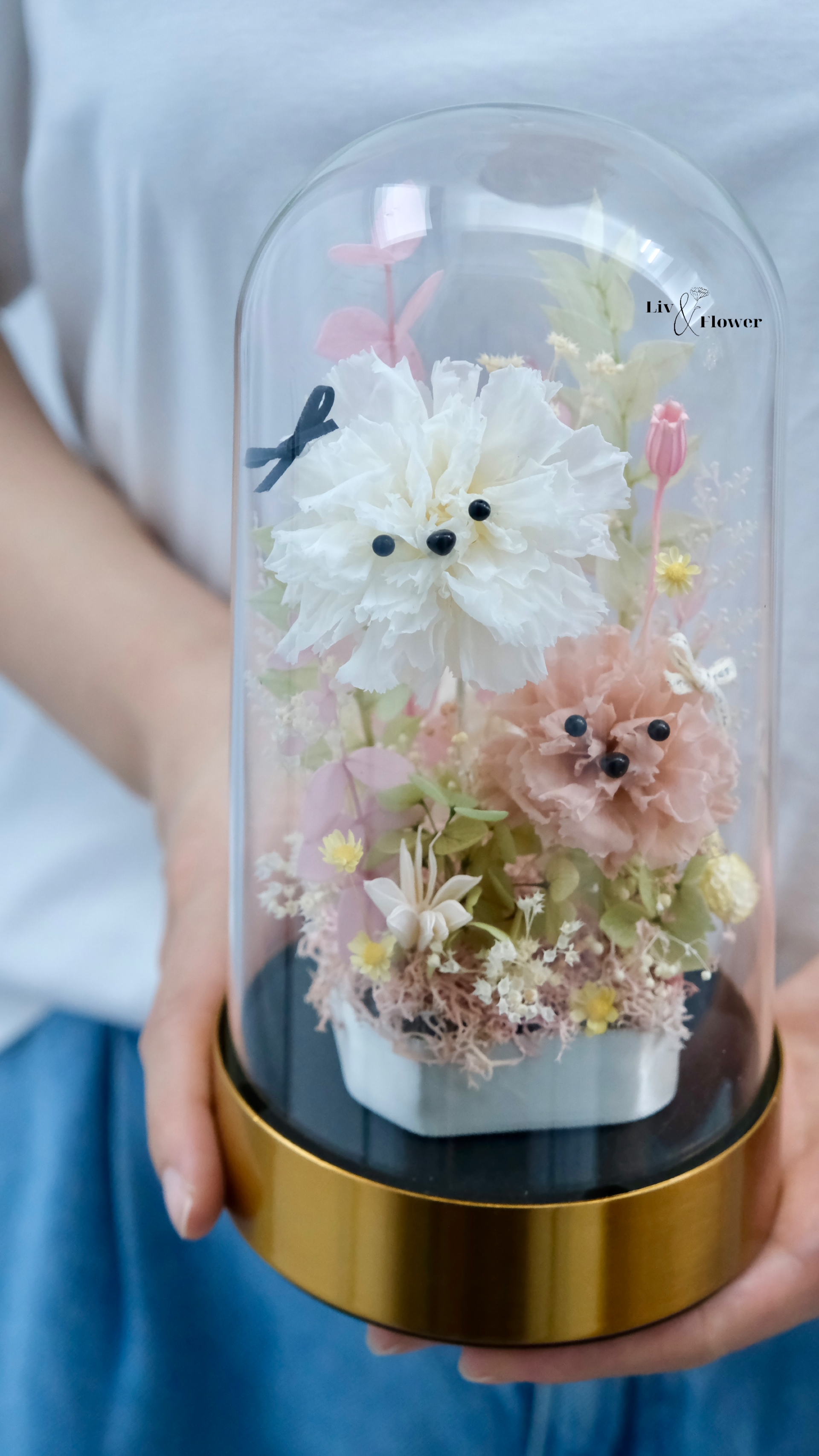 不凋花狗狗玻璃鐘罩｜Always By Your Side 系列