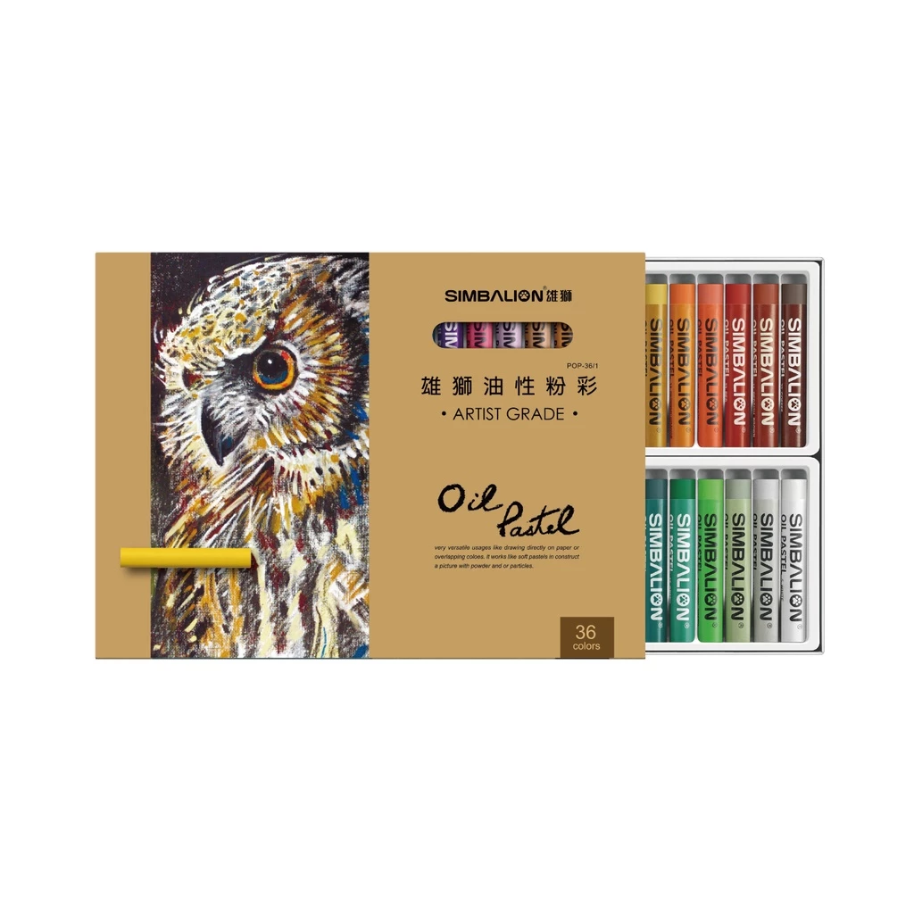雄獅專家用油性粉彩 36色