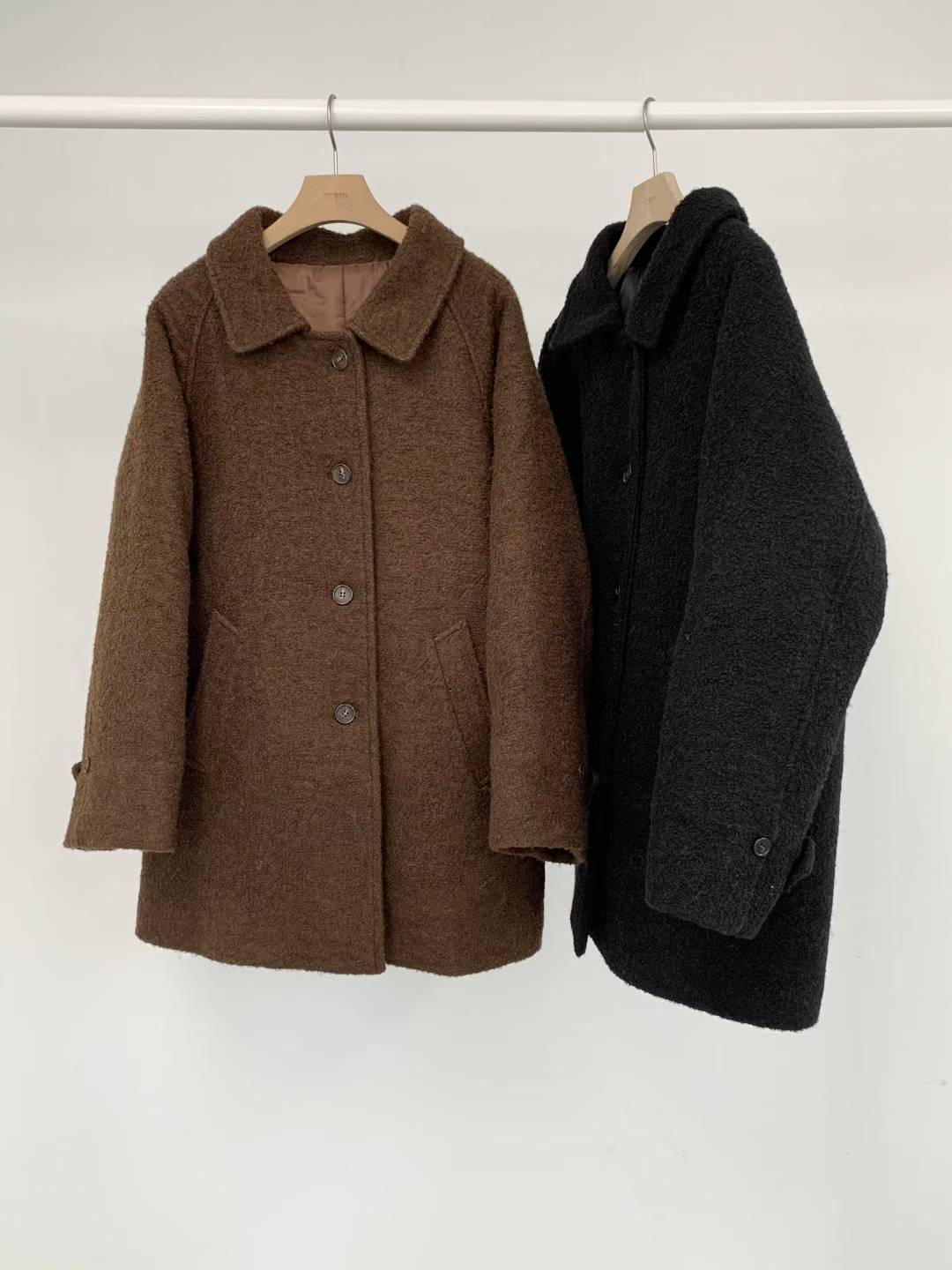 咖現貨特價!《質感onni》78公分衣長羊毛大衣9