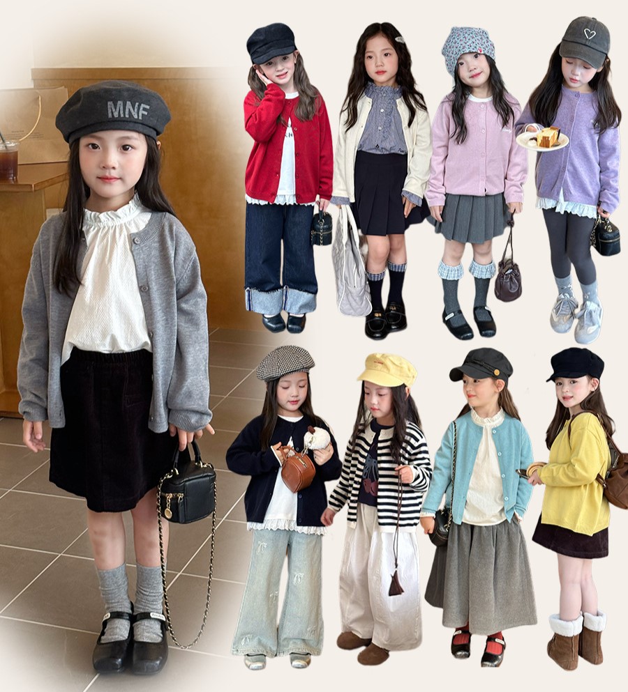 A1-027 氛圍感針織開襟衫外套