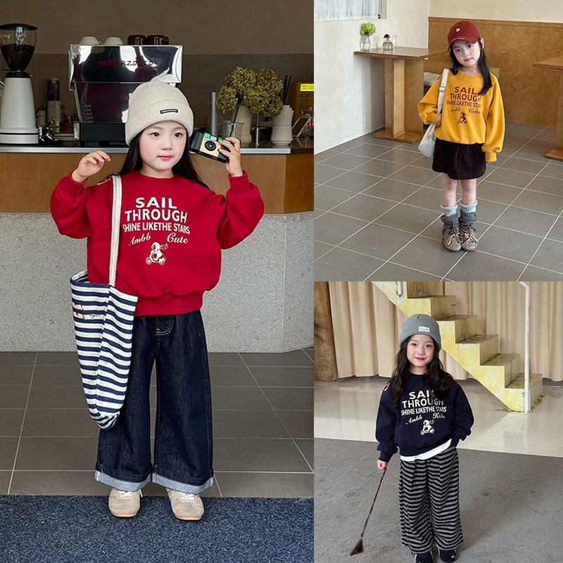 A1-026 氛圍感百搭休閒寬鬆刺繡上衣