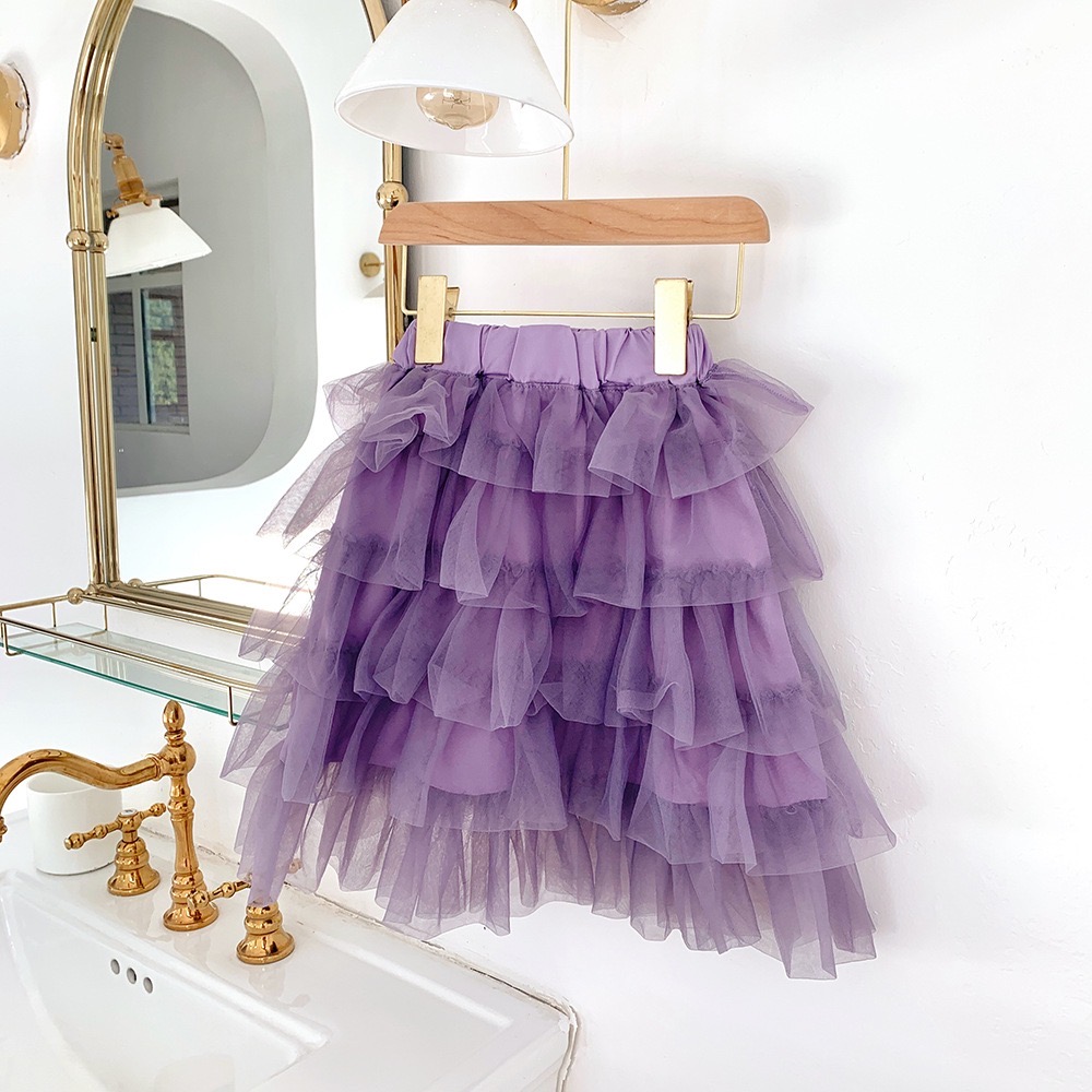 B1-069 氛圍感公主風純色蛋糕紗裙9