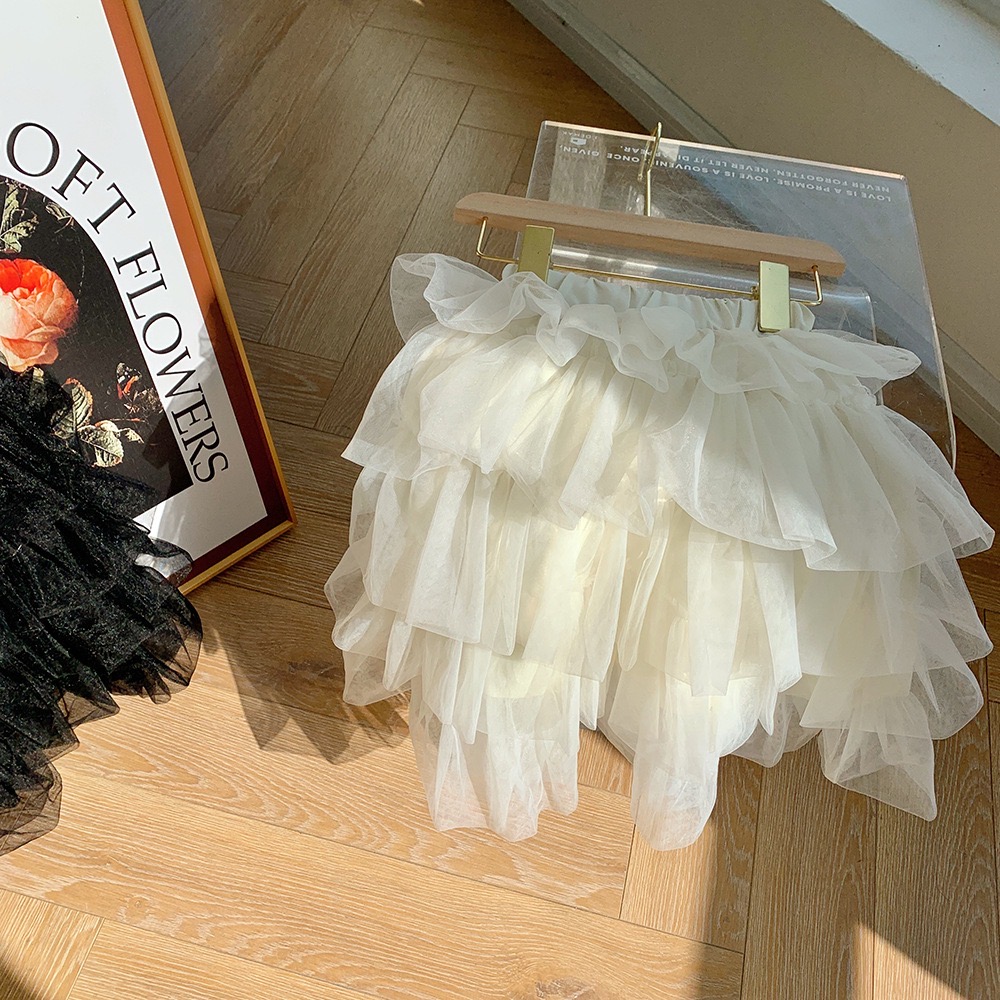 B1-069 氛圍感公主風純色蛋糕紗裙8