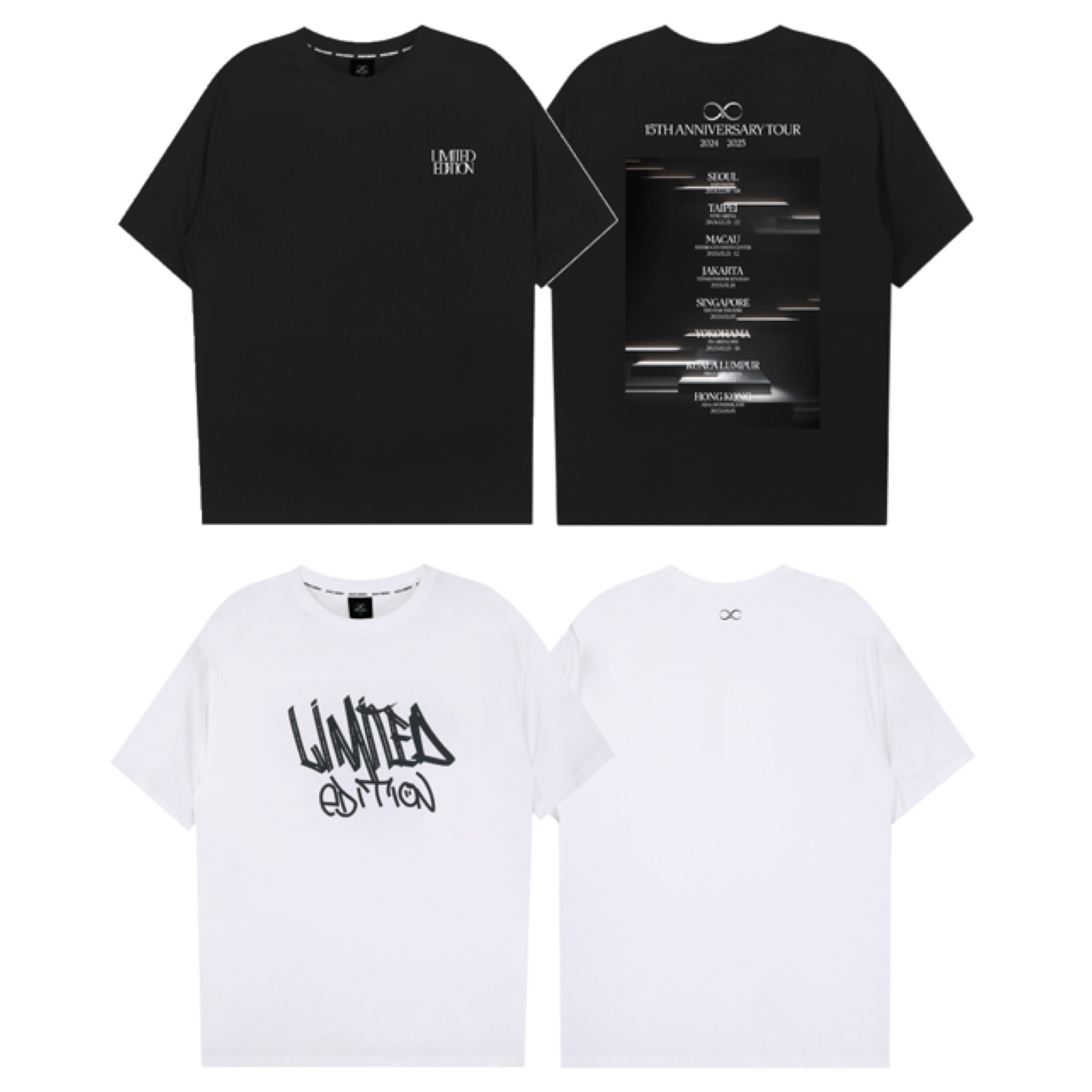 INFINITE 15週年演唱會 官方周邊 短袖T-SHIRT INFINITE 15週年演唱會 官方周邊 短袖T-SHIRT