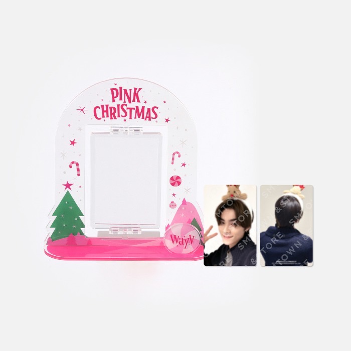 SM TOWN 2023 PINK CHRISTMAS 官方周邊 壓克力旋轉架套組 WayV