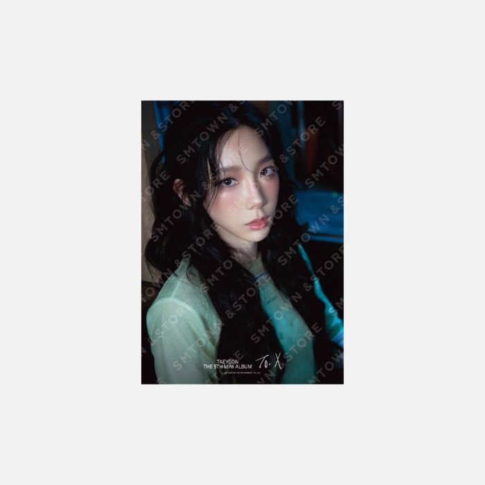 GIRLS' GENERATION 少女時代 TAEYEON The 5TH Mini Album "To. X" 官方周邊 A4寫真照