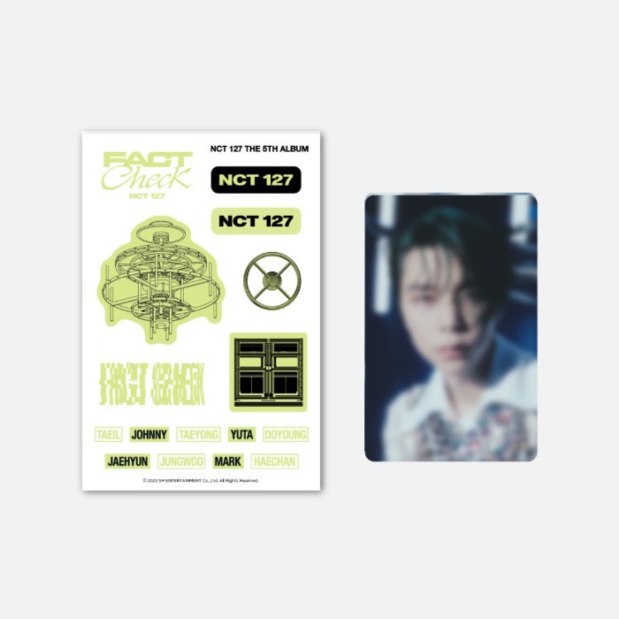 NCT 127  The 5th Album ‘Fact Check’ 第三波 官方周邊 夜光紋身貼紙
