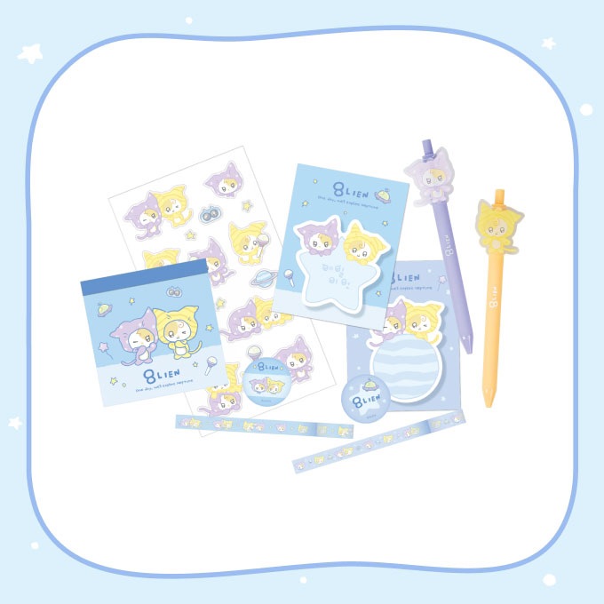 IU 快閃店 "Found at Eight" 官方周邊 文具套組