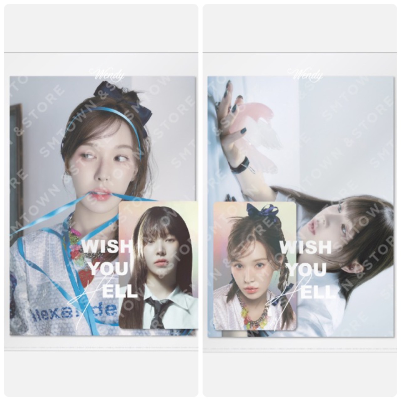 Red Velvet WENDY The 2nd Mini Album "Wish You Hell " 官方周邊 閃卡+寫真小卡套組
