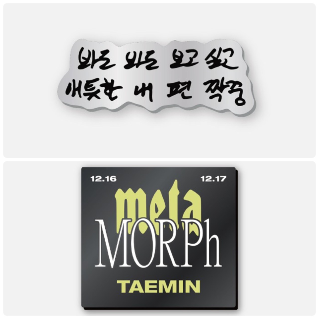 SHINee TAEMIN 個人演唱會 "METAMORPH" 官方周邊 造型徽章