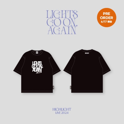 Highlight LIVE 2024 官方周邊 T-SHIRT BLACK
