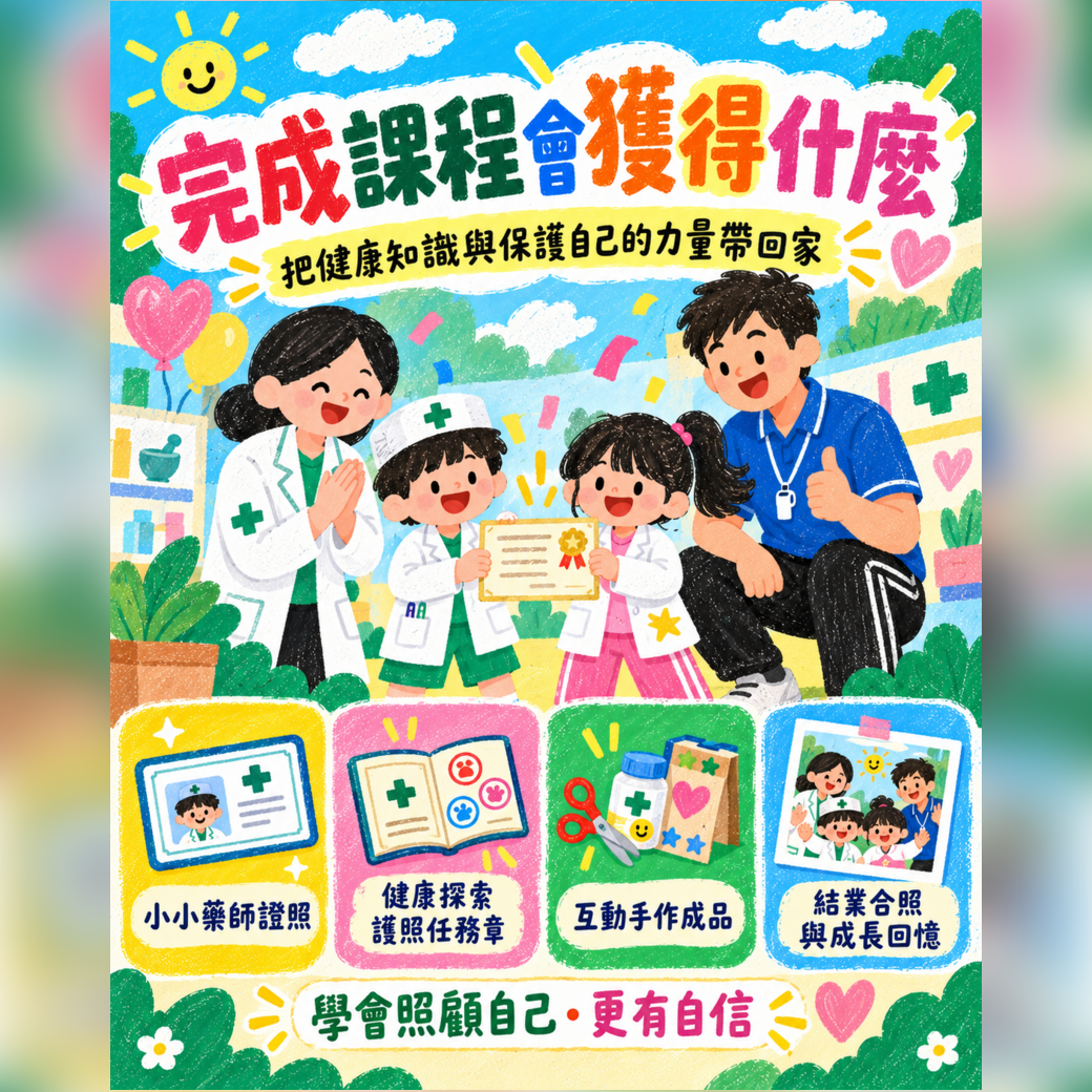 完成小小健康探索家課程後的學習成果