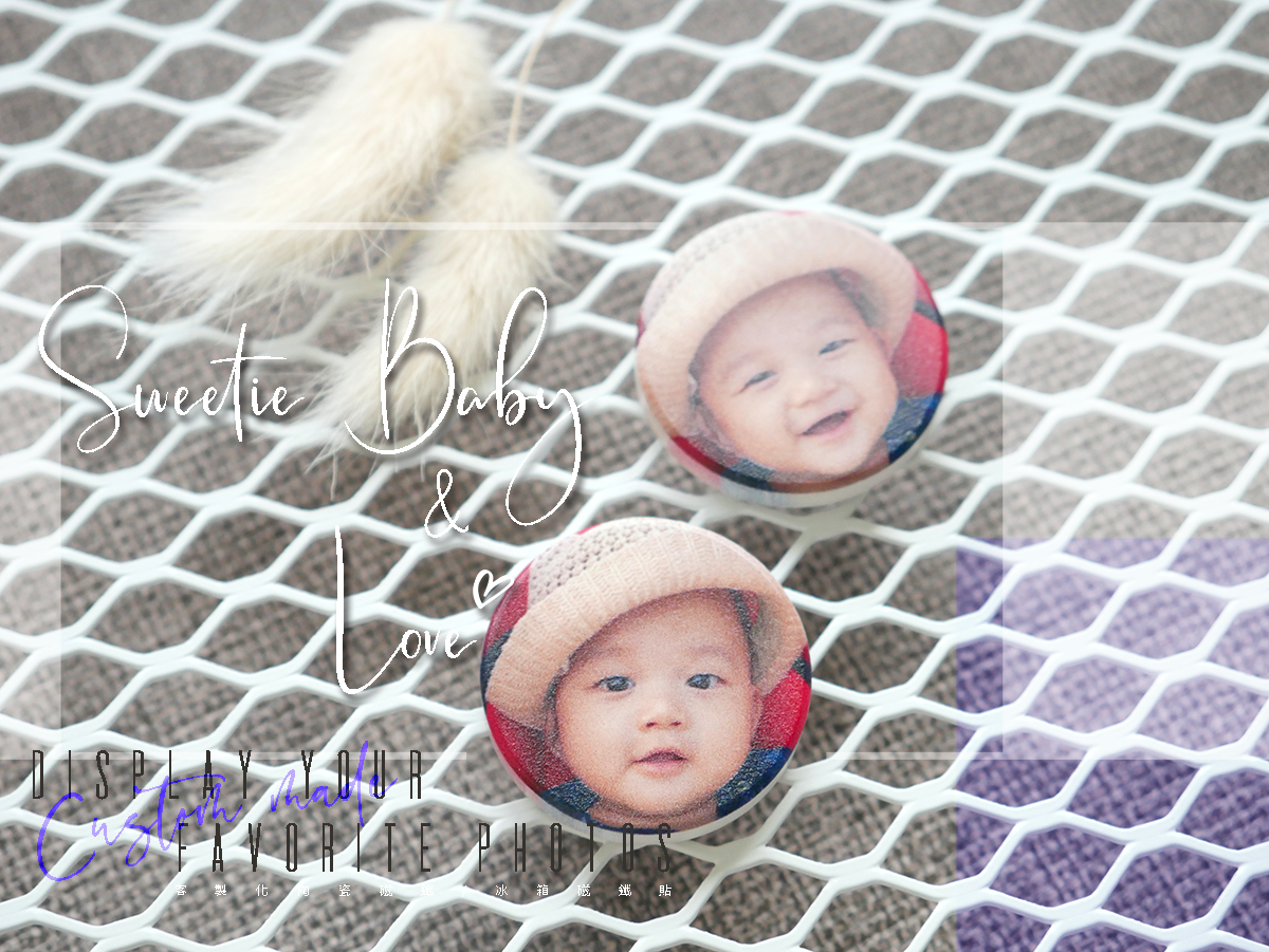 胖米好印 客製化陶瓷磁鐵/冰箱貼 小圓範例情境2