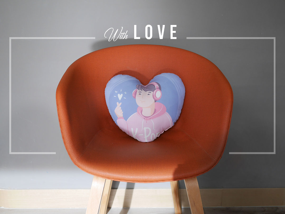 胖米好印 客製化愛心造型抱枕 實境