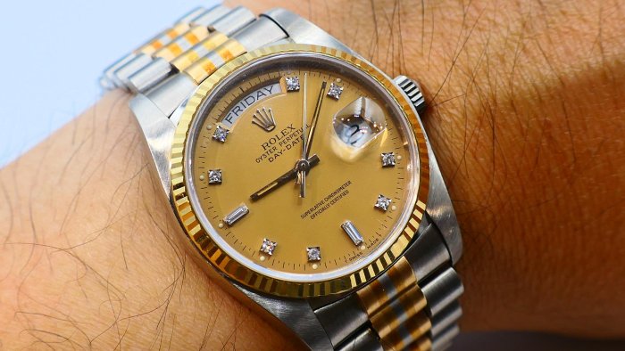 【美好時光】盒單全！罕見型號勞力士ROLEX 18039BIC稀有三色金版本！全原裝超美品RSC洗油保養完成