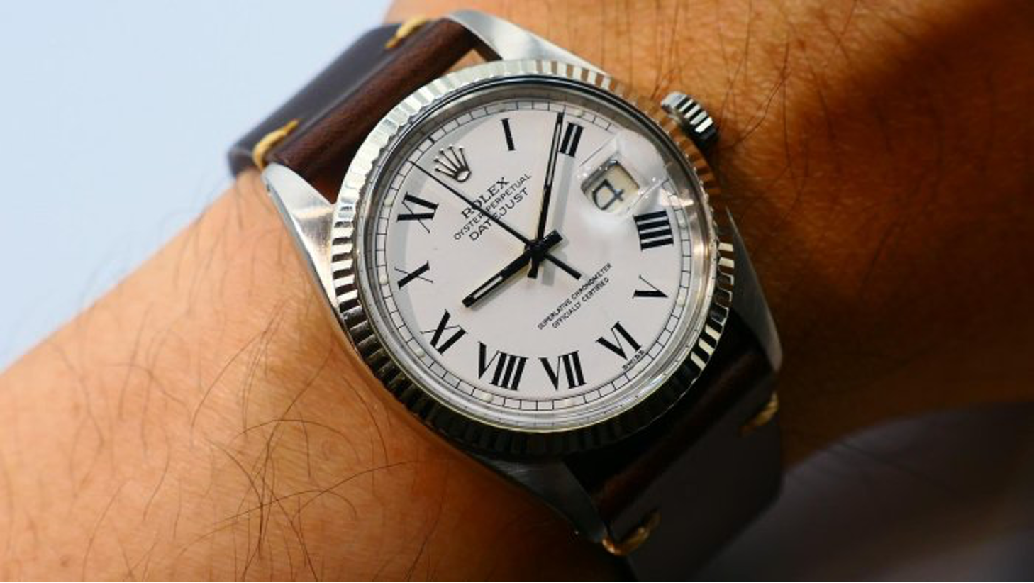 【美好時光】停產逸品ROLEX 1601罕見buckley印刷大羅馬面盤美品！RSC洗油保養完成！（ 16014 16234參考）