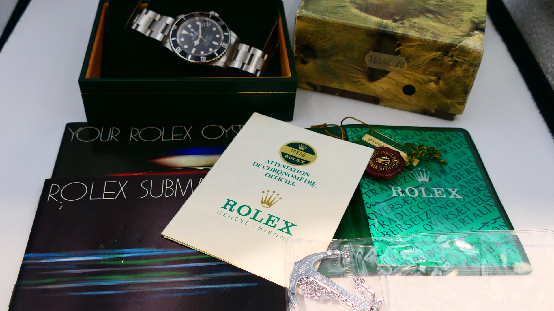 【美好時光】膏藥面黑水鬼1983年份ROLEX勞力士16800超完整大全套