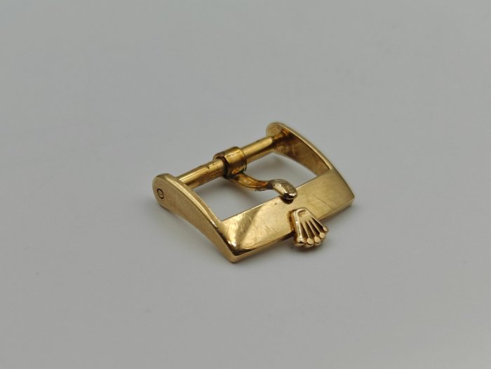 【美好時光】特價出！ROLEX 勞力士原廠16mm 18K金錶扣！搭皮帶必備好物