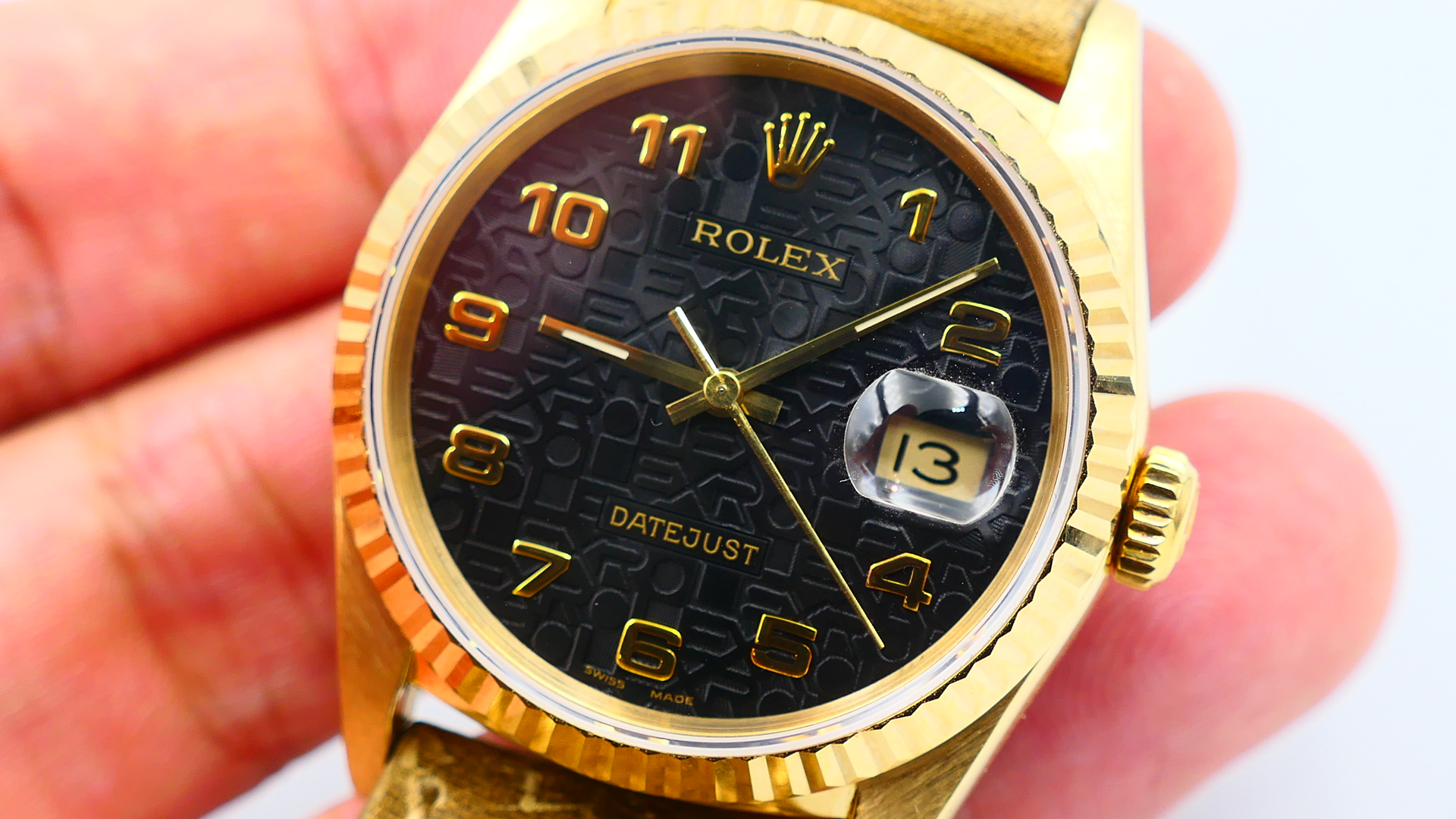 【美好時光】ROLEX勞力士16238全金DJ罕見黑色電腦面！超帥霸氣的黑金配！