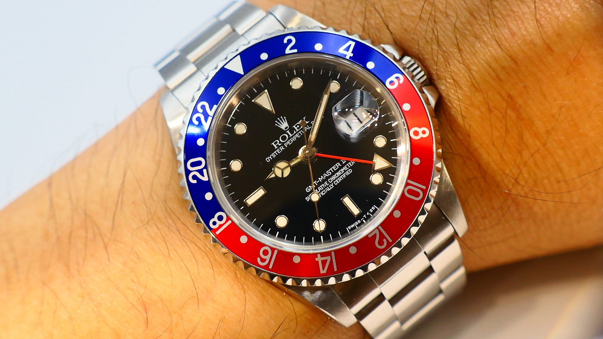 【美好時光】盒單齊T25版本大全配整套收藏！ROLEX 16710紅藍圈GMT兩地時間腕錶